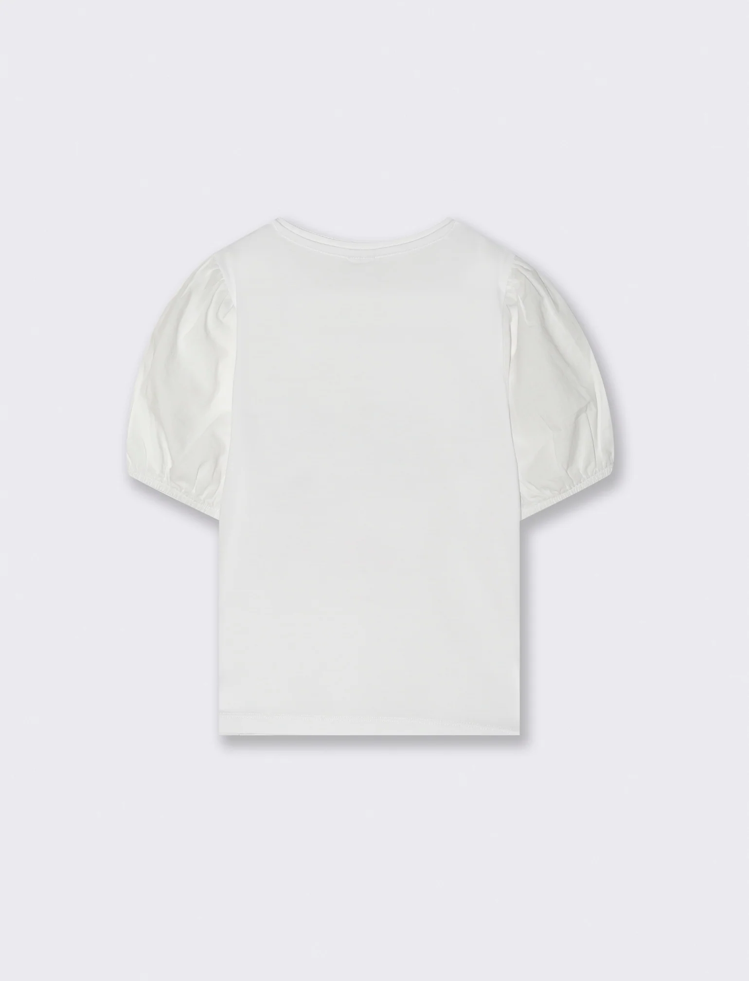 T-shirt maniche a palloncino da bambina - Bianco - Image 4