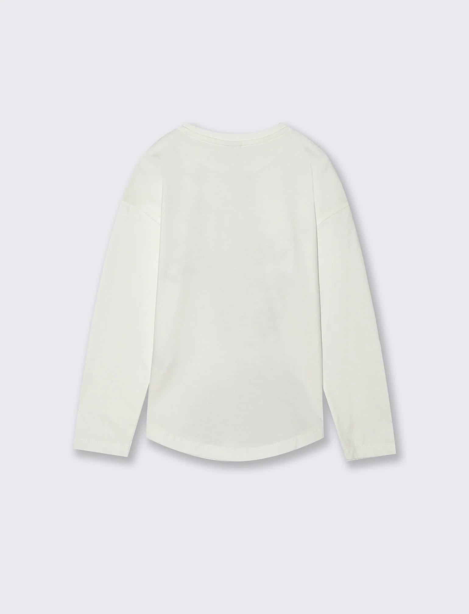 T-shirt maniche lunghe - Bianco sporco - Image 2