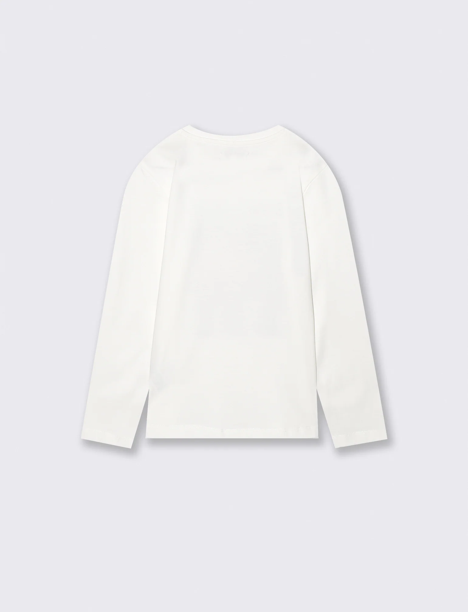 T-shirt maniche lunghe in cotone street - Bianco latte - Image 2