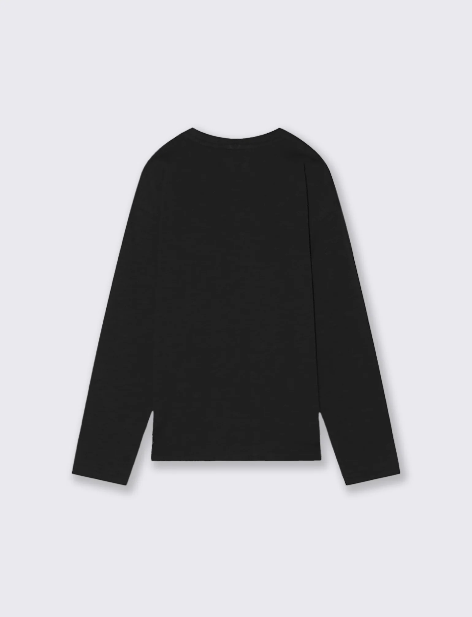 T-shirt maniche lunghe - Nero - Image 2