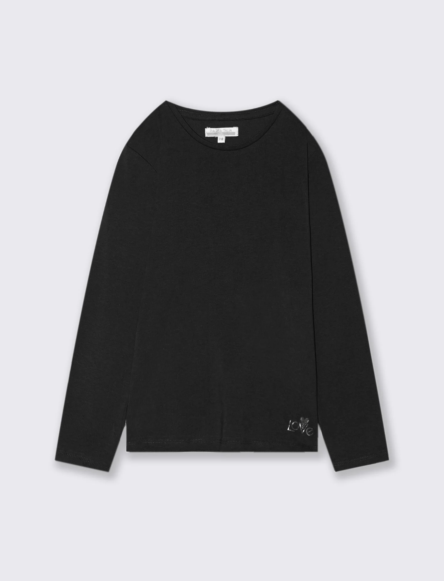 T-shirt maniche lunghe - Nero - Image 2