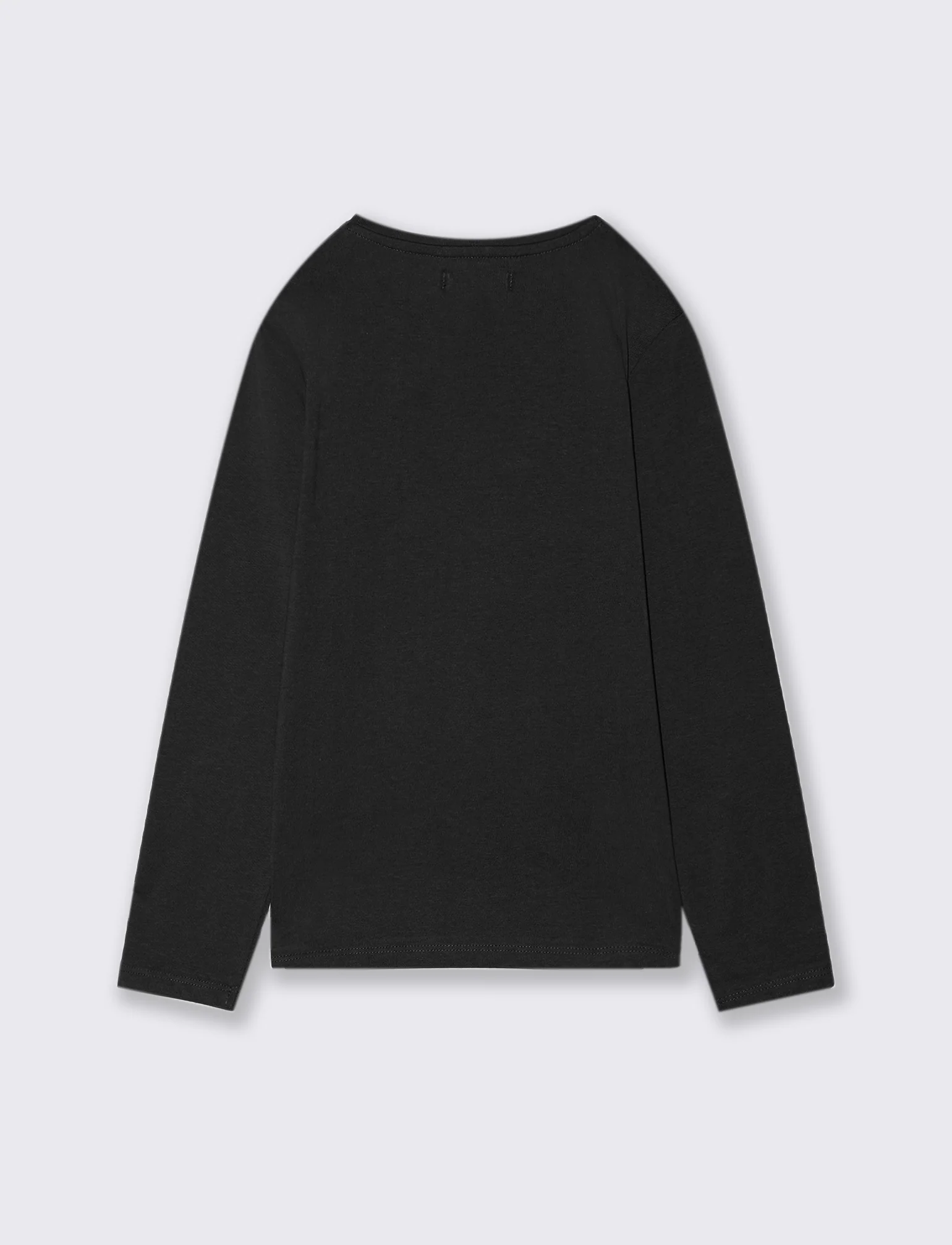 T-shirt maniche lunghe - Nero - Image 3