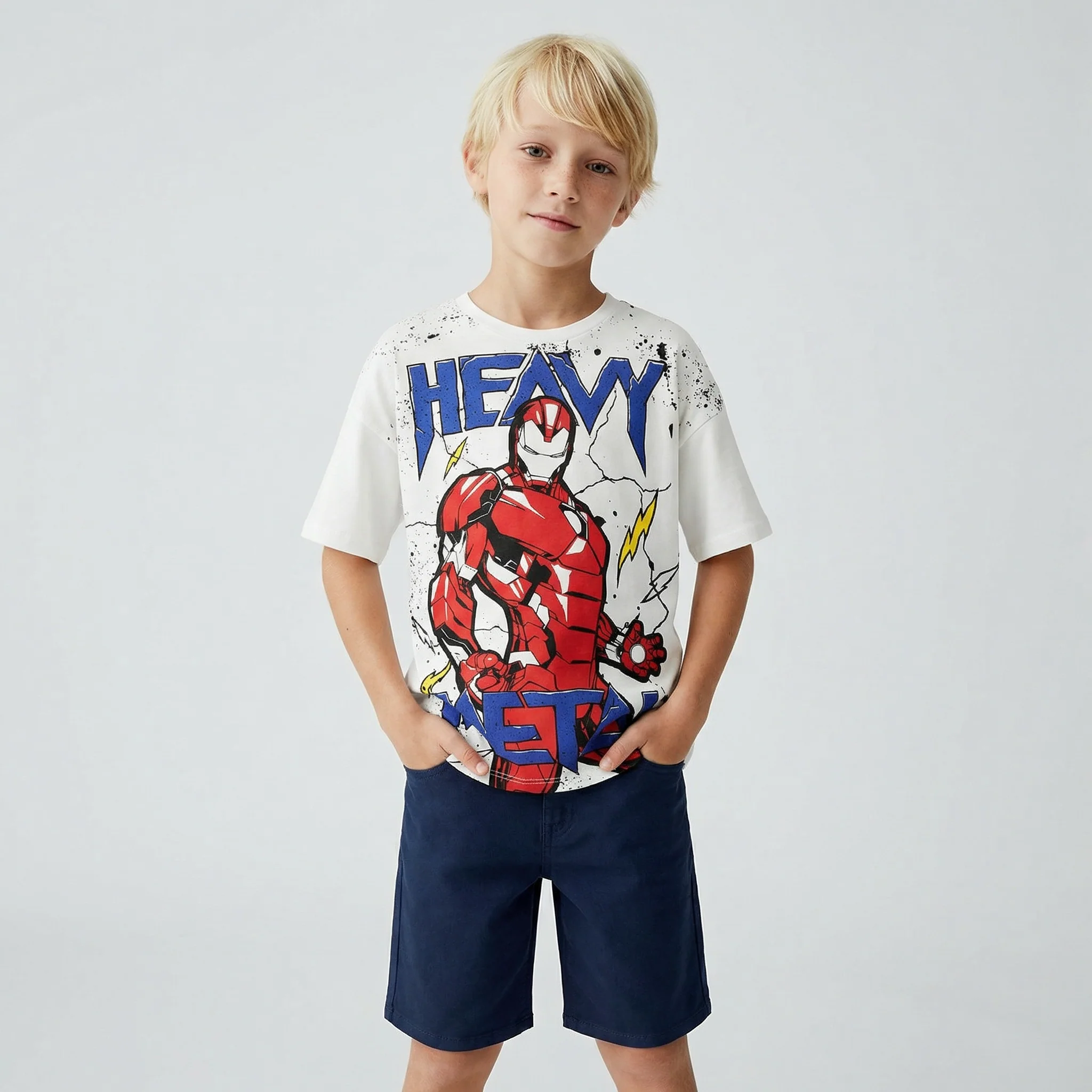 T-shirt MARVEL per giovani fan - Bianco