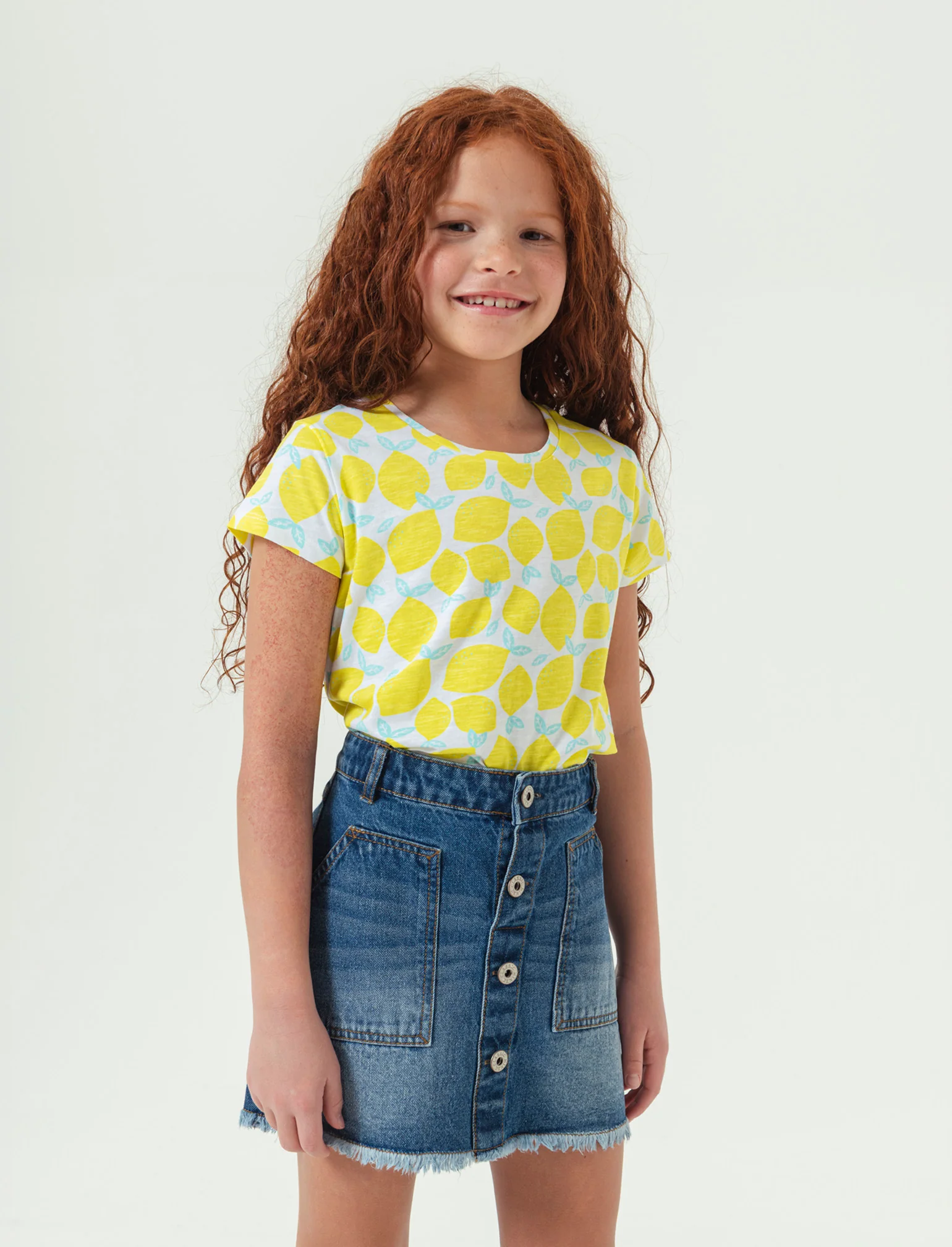 T-shirt mezza manica 2 pack da bambina - Verde acqua
