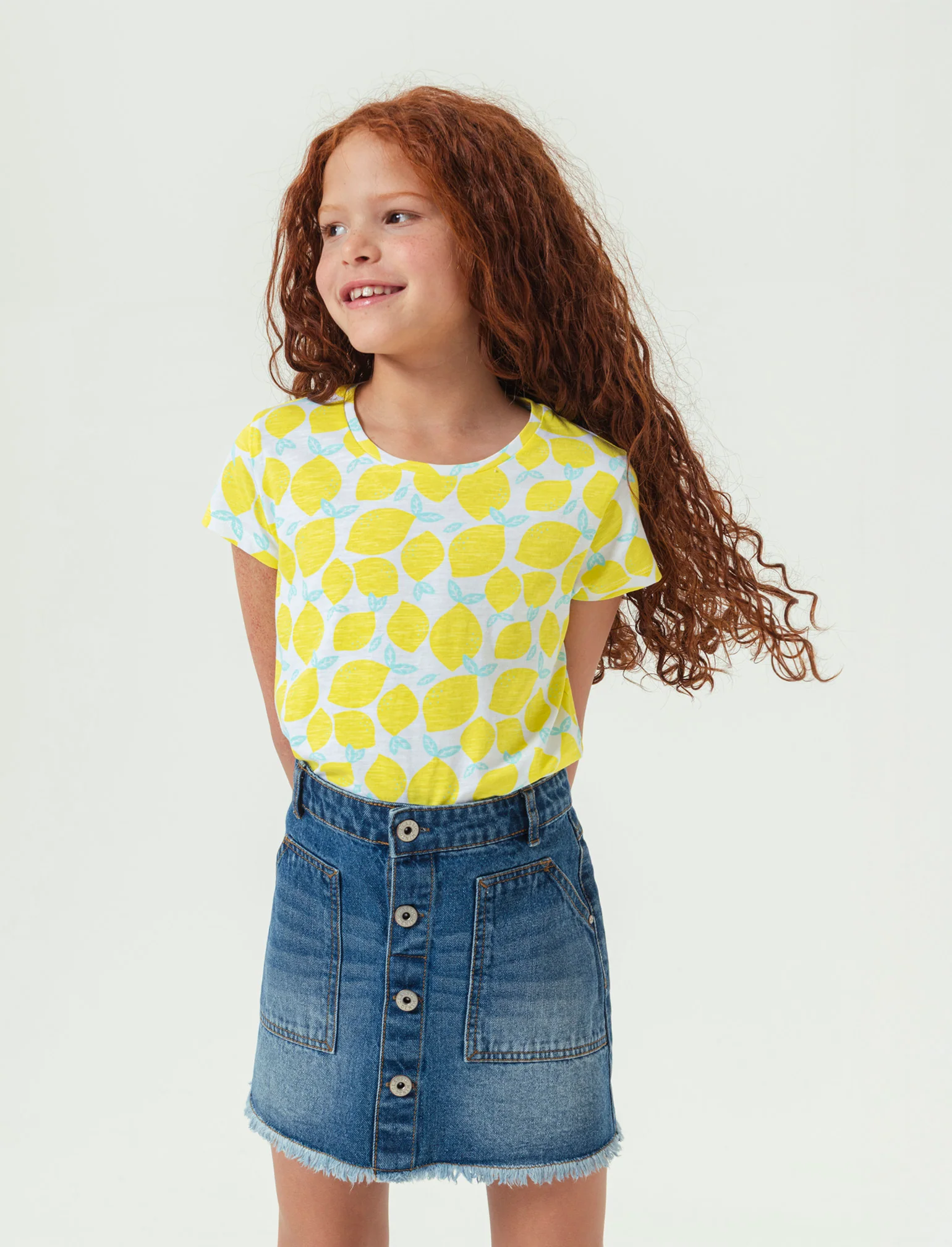 T-shirt mezza manica 2 pack da bambina - Verde acqua - Image 3