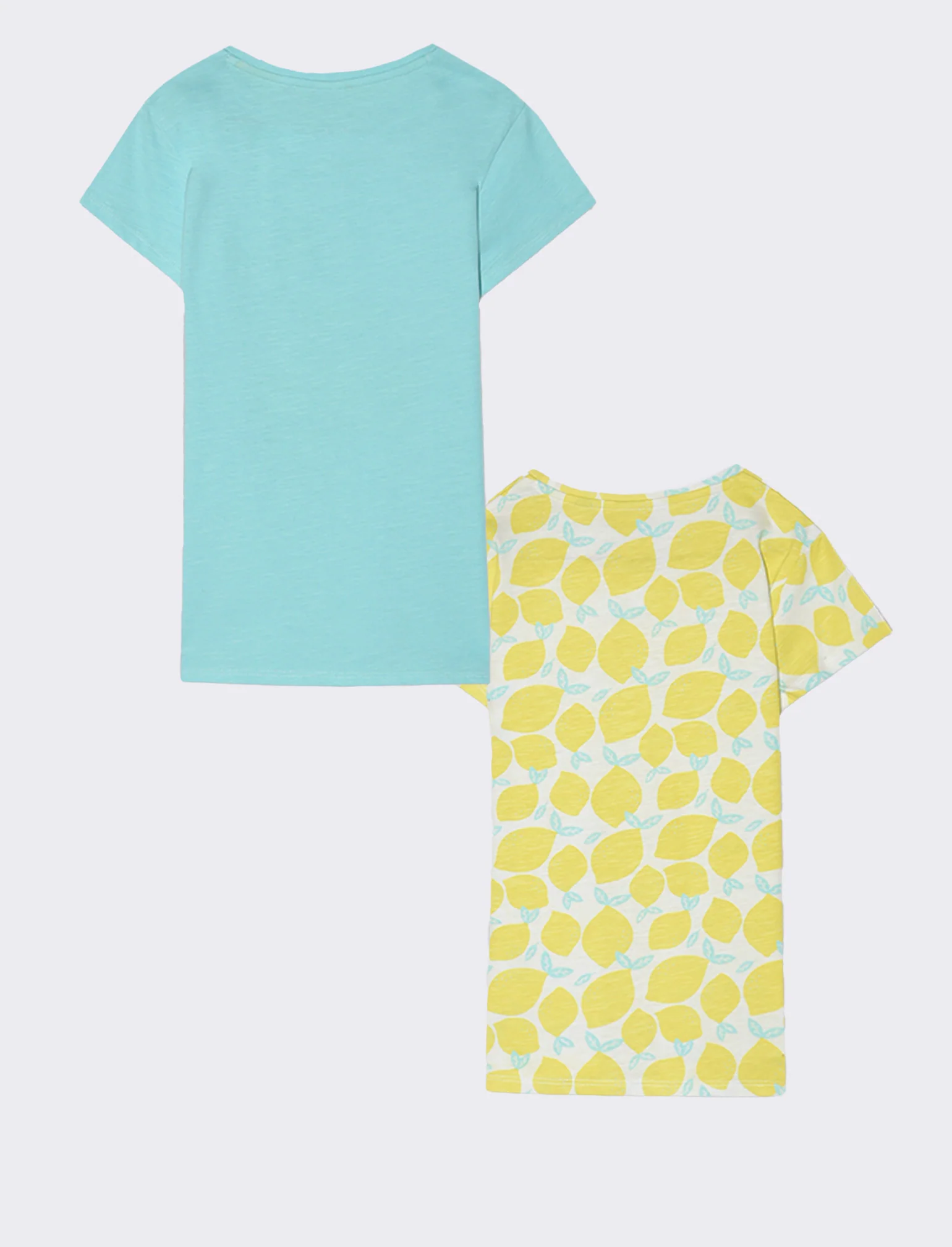 T-shirt mezza manica 2 pack da bambina - Verde acqua - Image 5