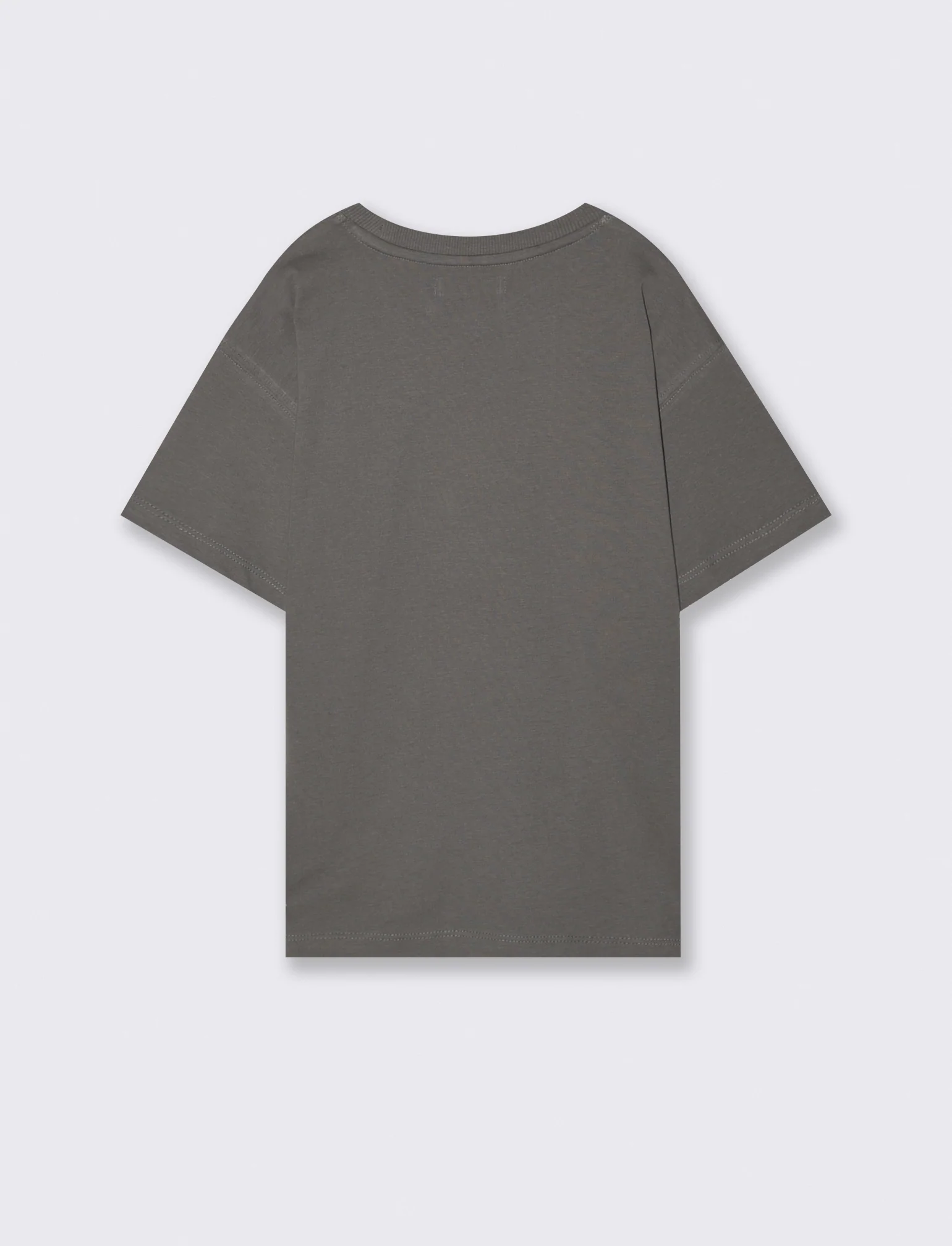 T-shirt mezza manica con ricami palme - Grigio - Image 5