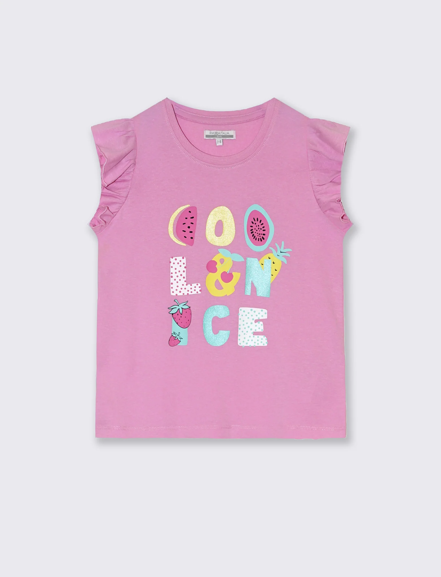 T-shirt mezza manica da bambina - Rosa