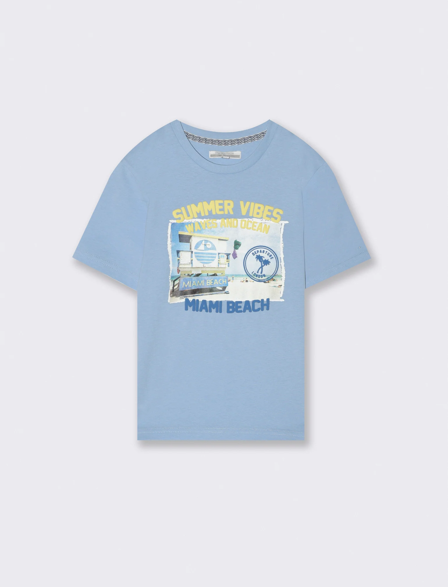 T-shirt mezza manica da bambino - Celeste - Image 3