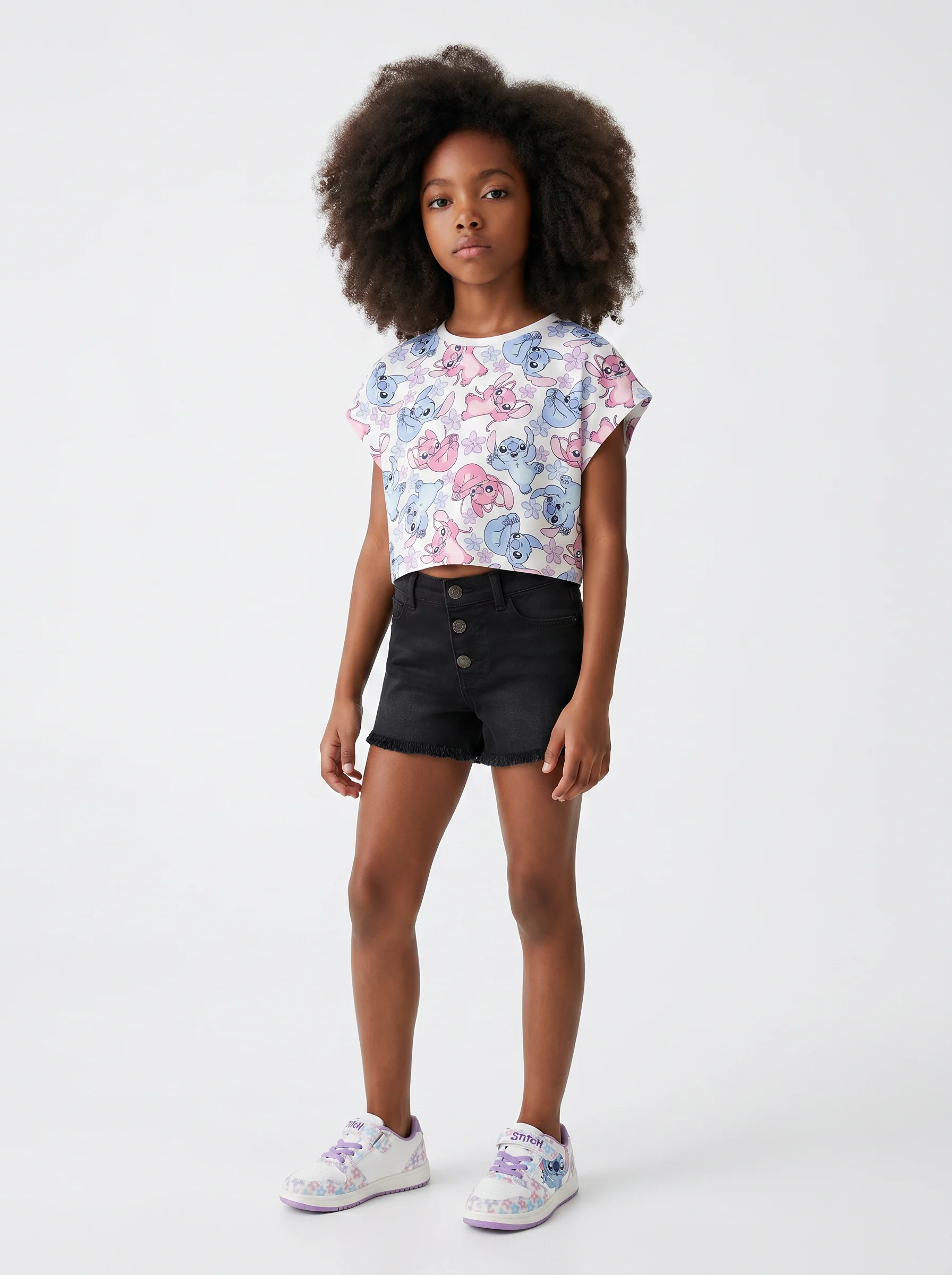 T-shirt mezza manica Disney Stitch per bambina - Fantasia - Image 2