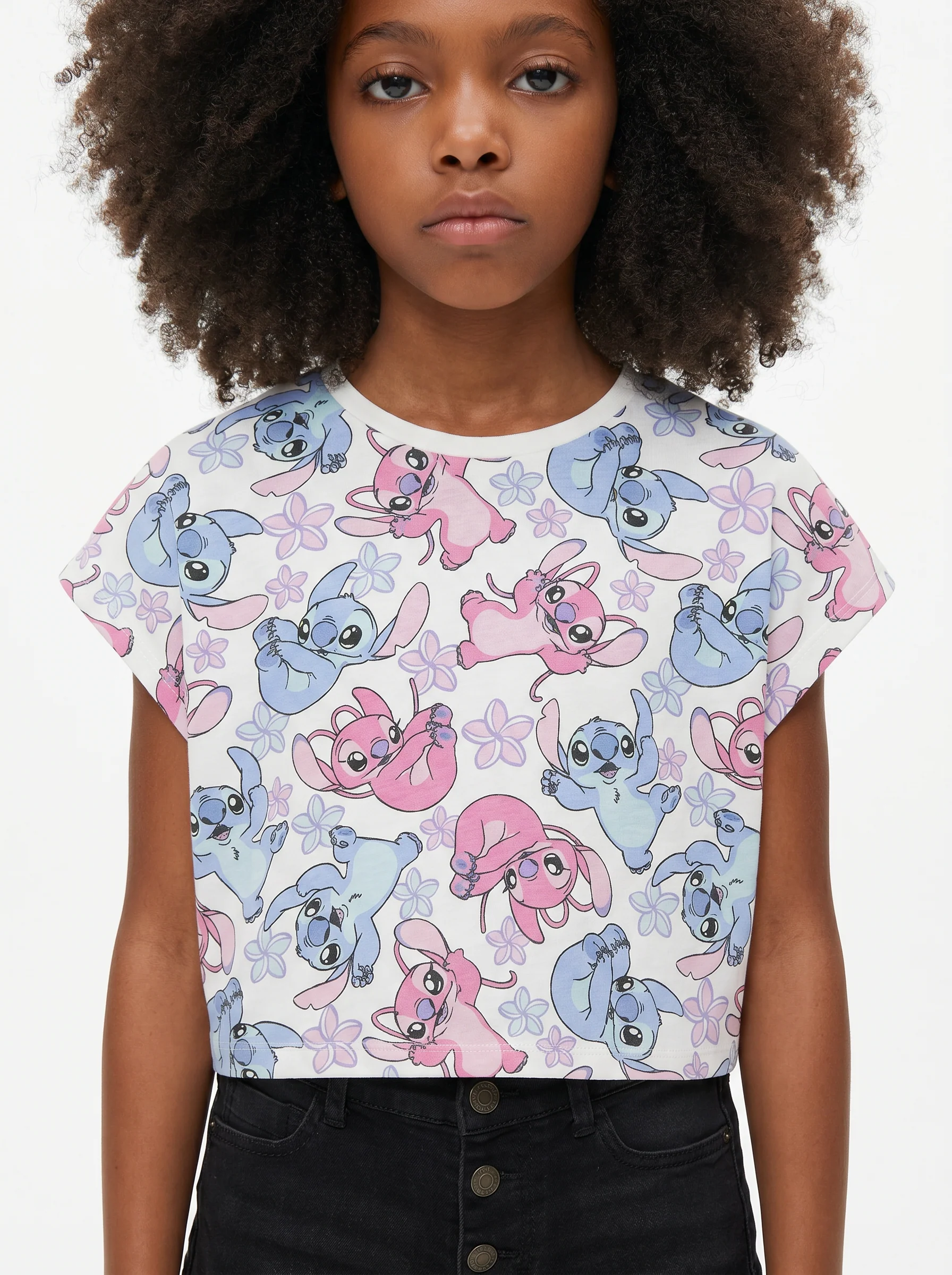 T-shirt mezza manica Disney Stitch per bambina - Fantasia - Image 3