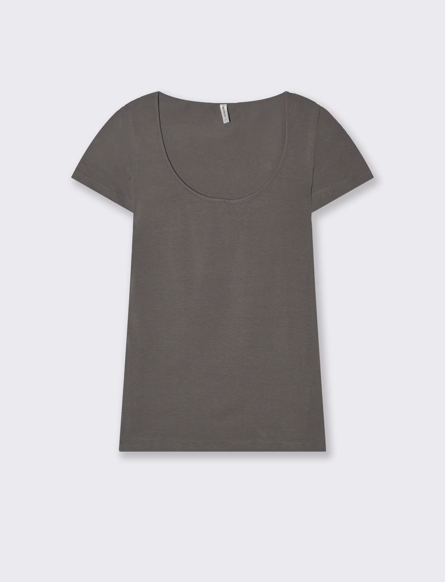 T-Shirt Mezza Manica Elegante - Grigio