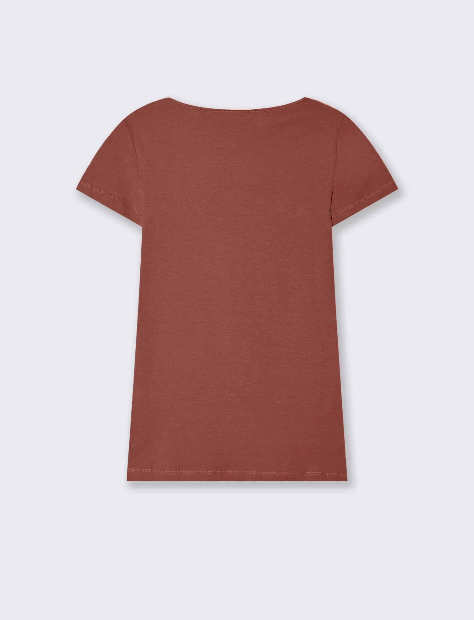 T-Shirt Mezza Manica Elegante - Rosso - Image 2