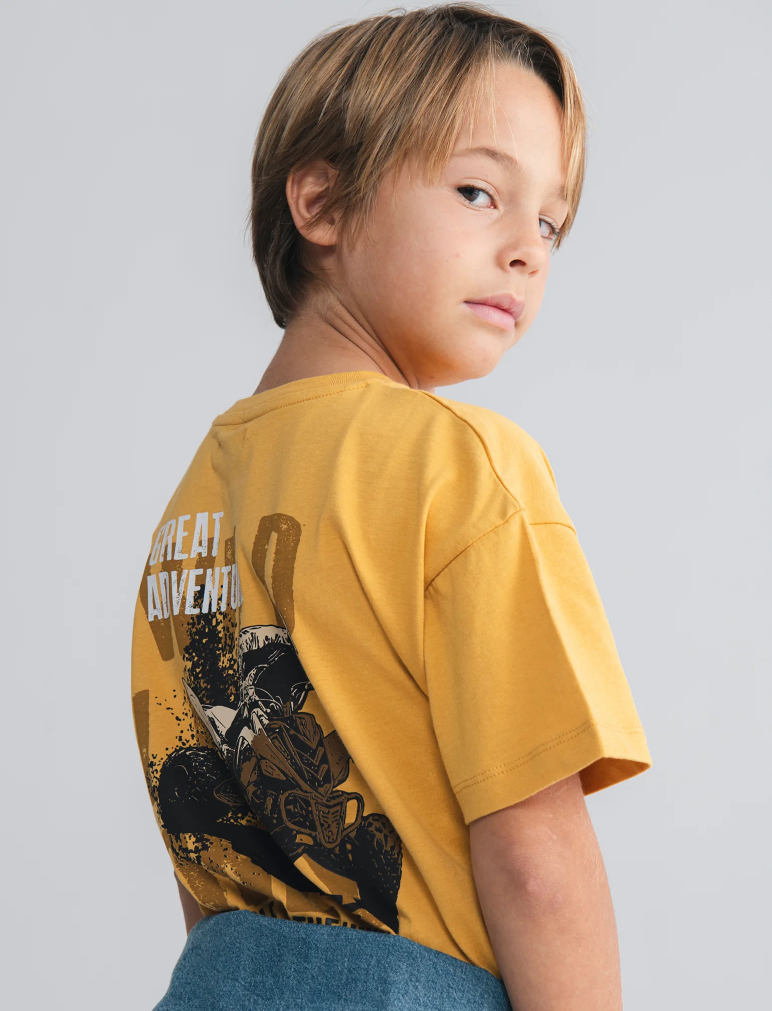 T-shirt mezza manica Great Adventure - Ocra - Image 2