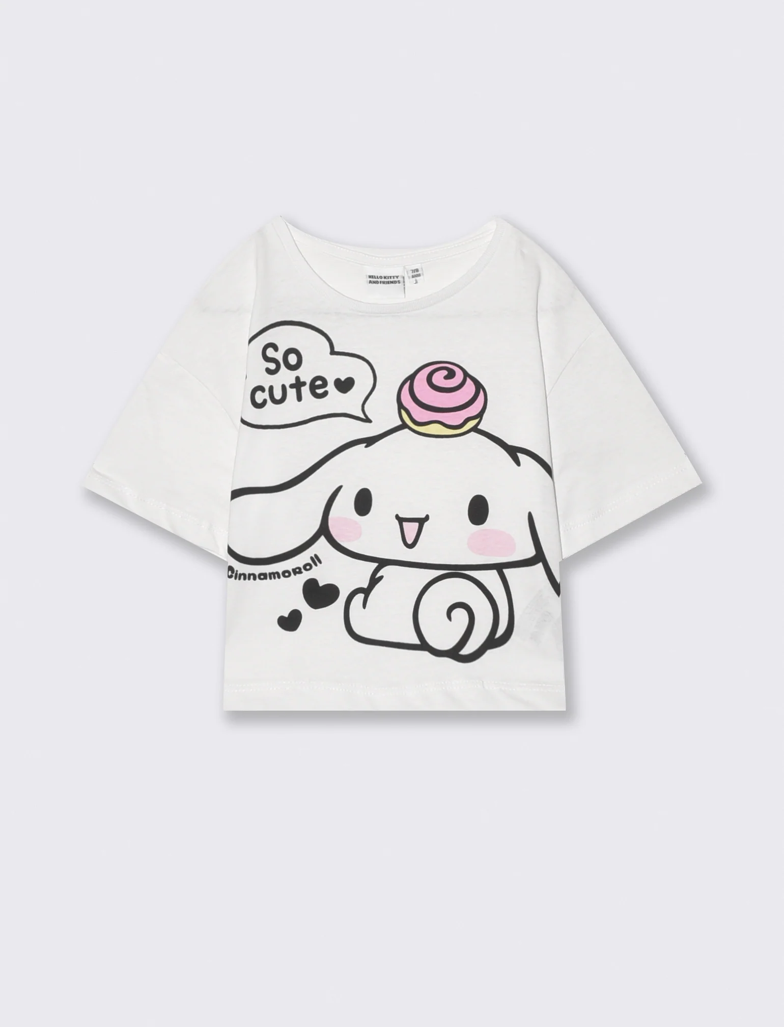 T-shirt mezza manica Hello Kitty e amici - Bianco