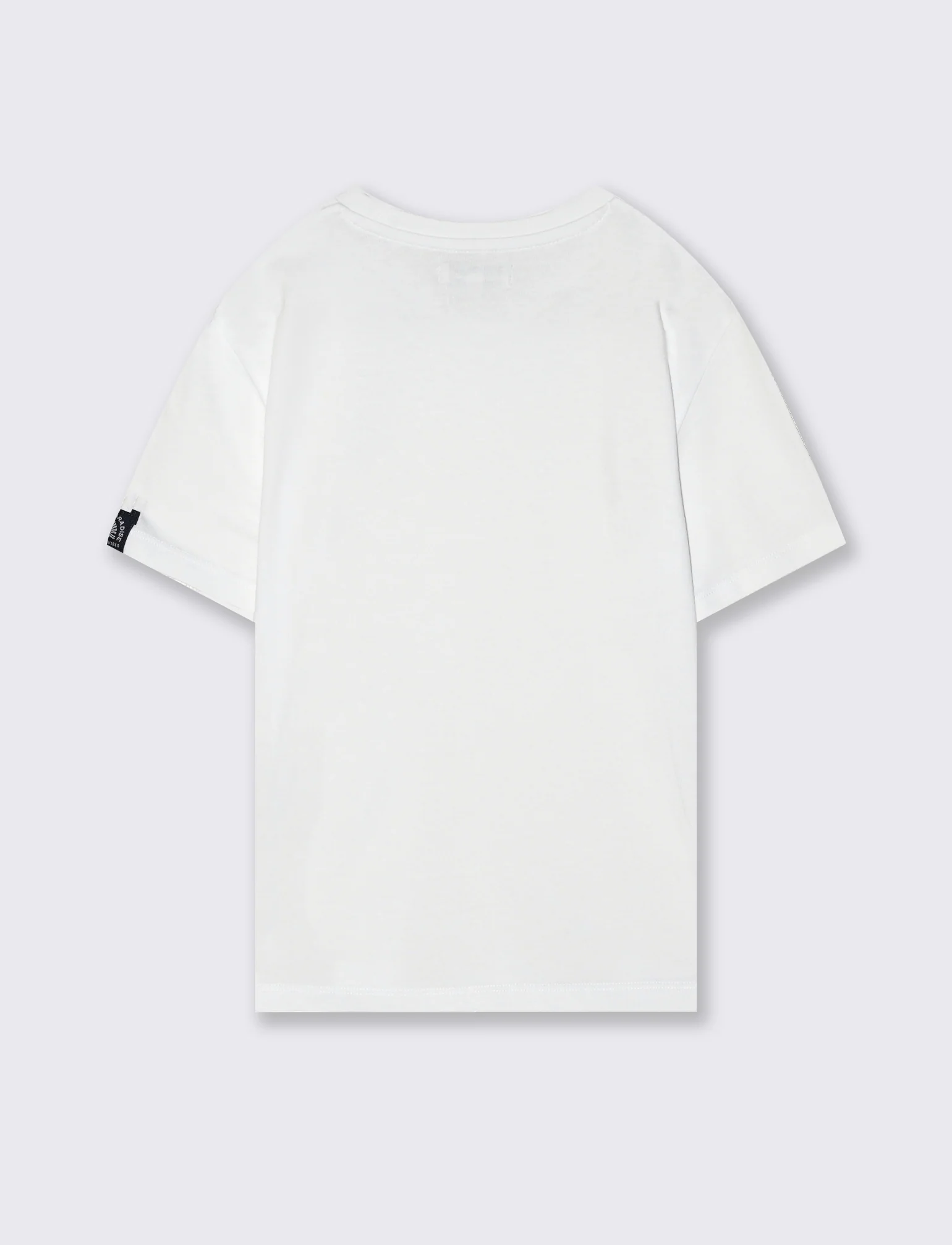 T-shirt mezza manica in cotone tinta unita - Bianco - Image 2