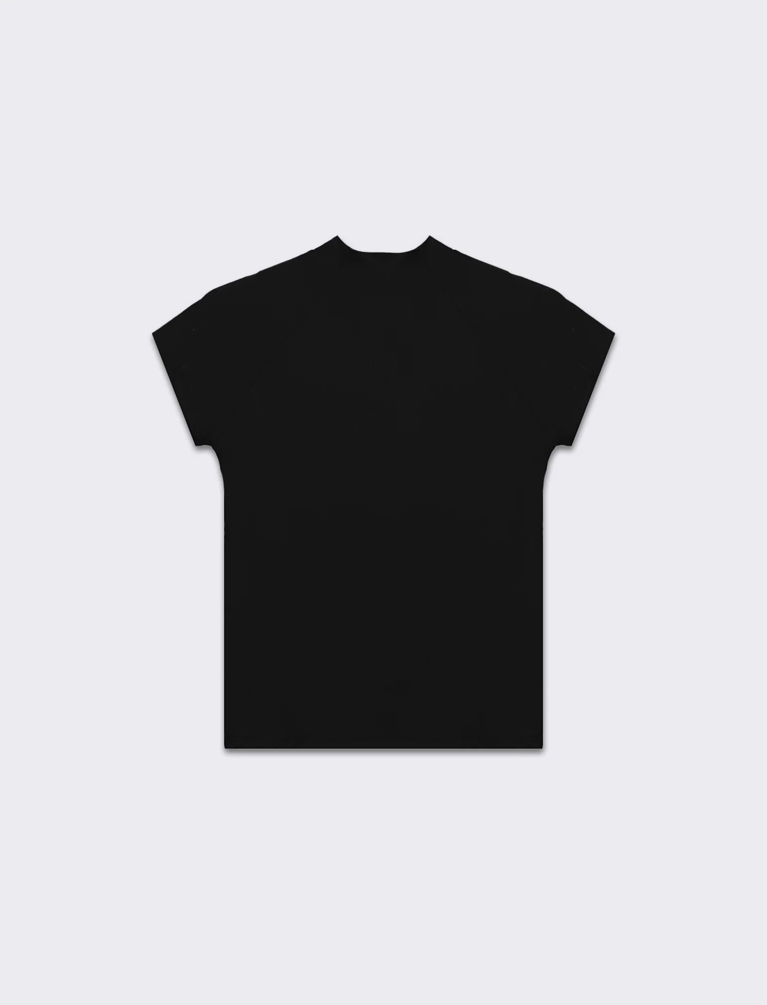 T-shirt mezzo collo da donna - Nero - Image 5