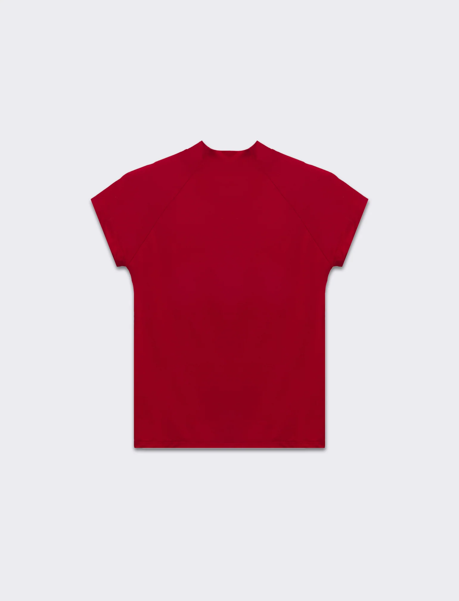 T-shirt mezzo collo da donna - Rosso - Image 2