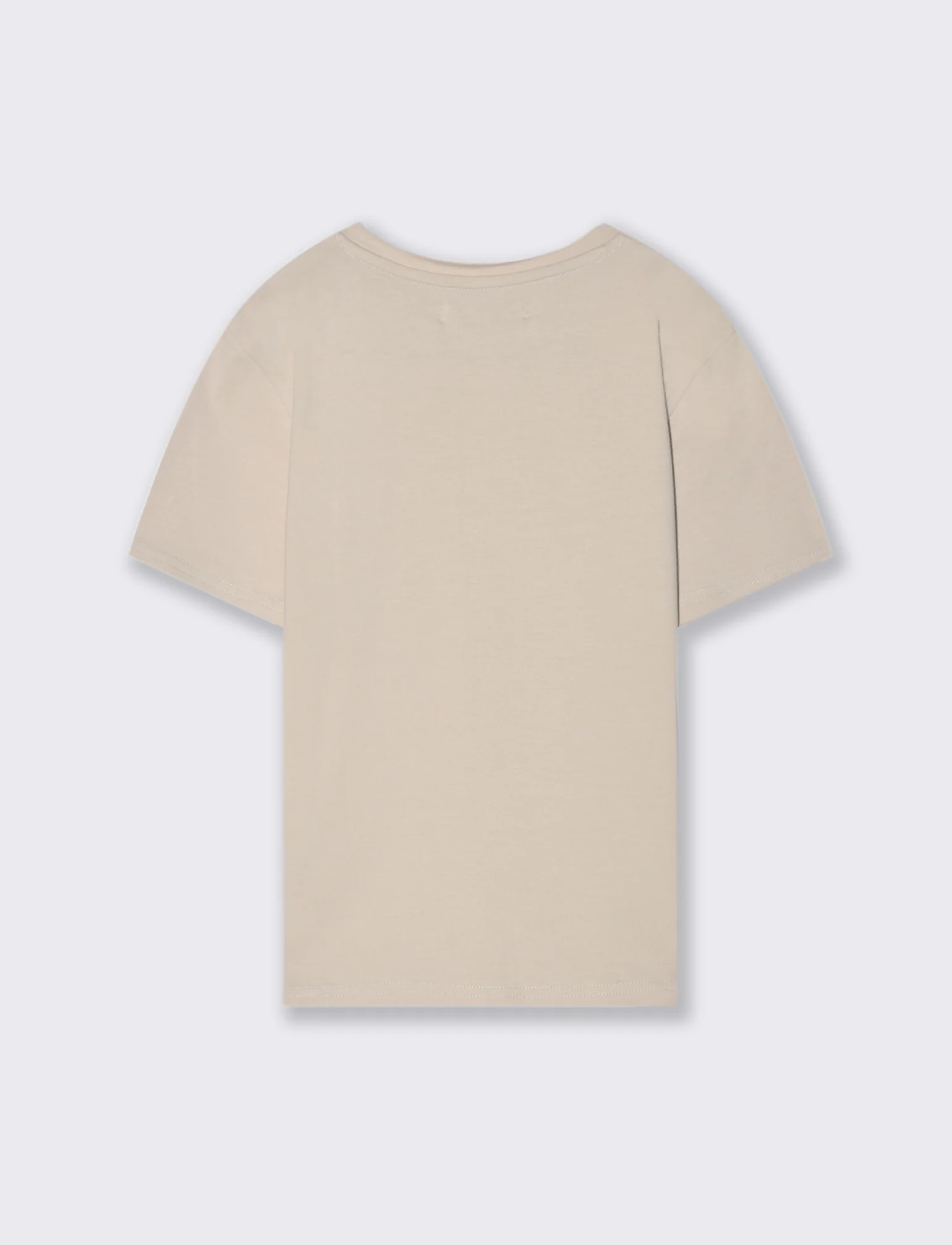 T shirt modello serafino da bambino - Beige - Image 4