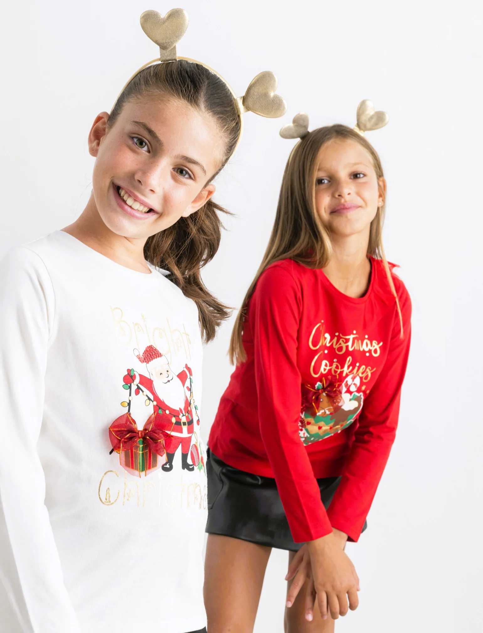 T-shirt natalizia a manica lunga. - Rosso - Image 3