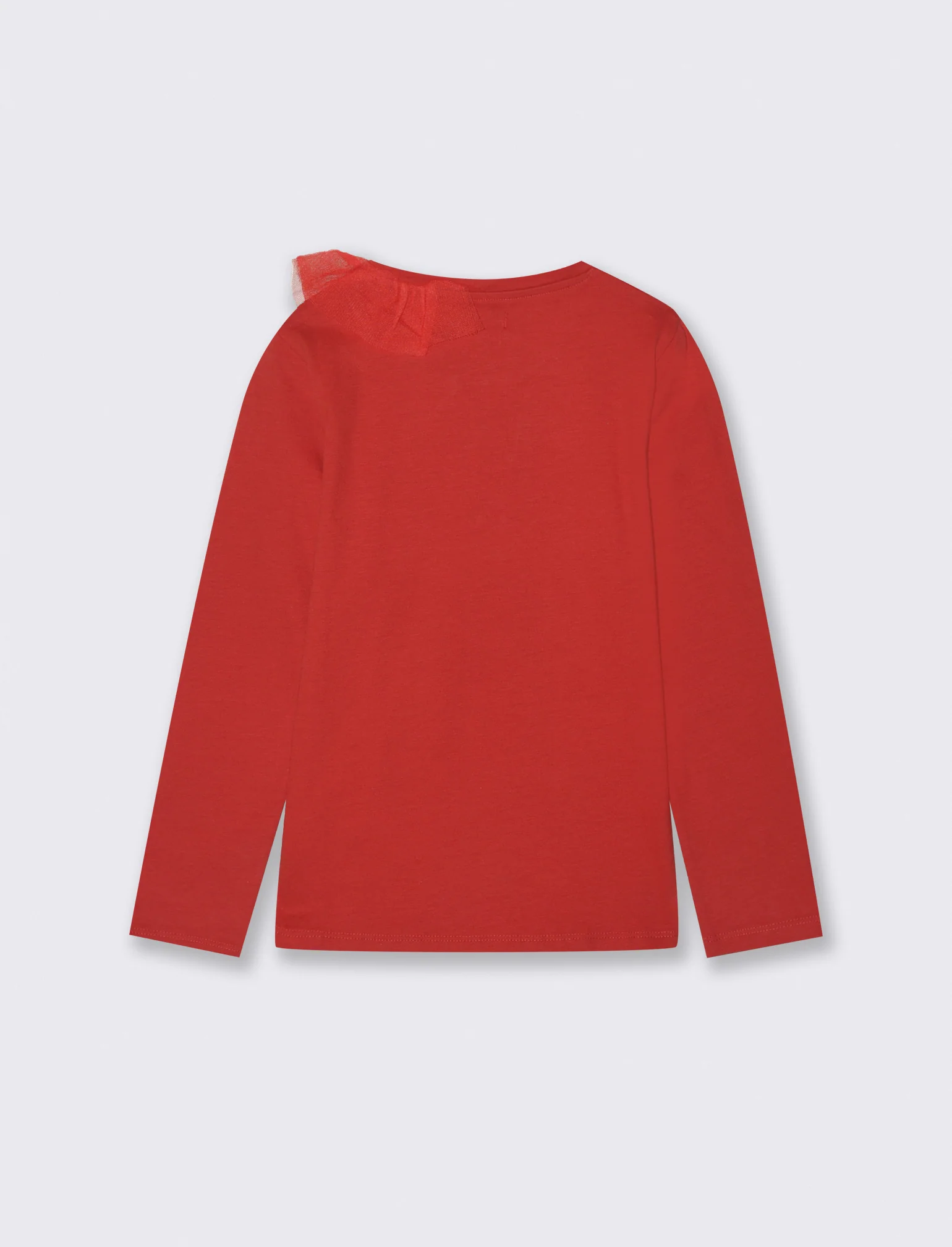 T-shirt natalizia a manica lunga. - Rosso - Image 5