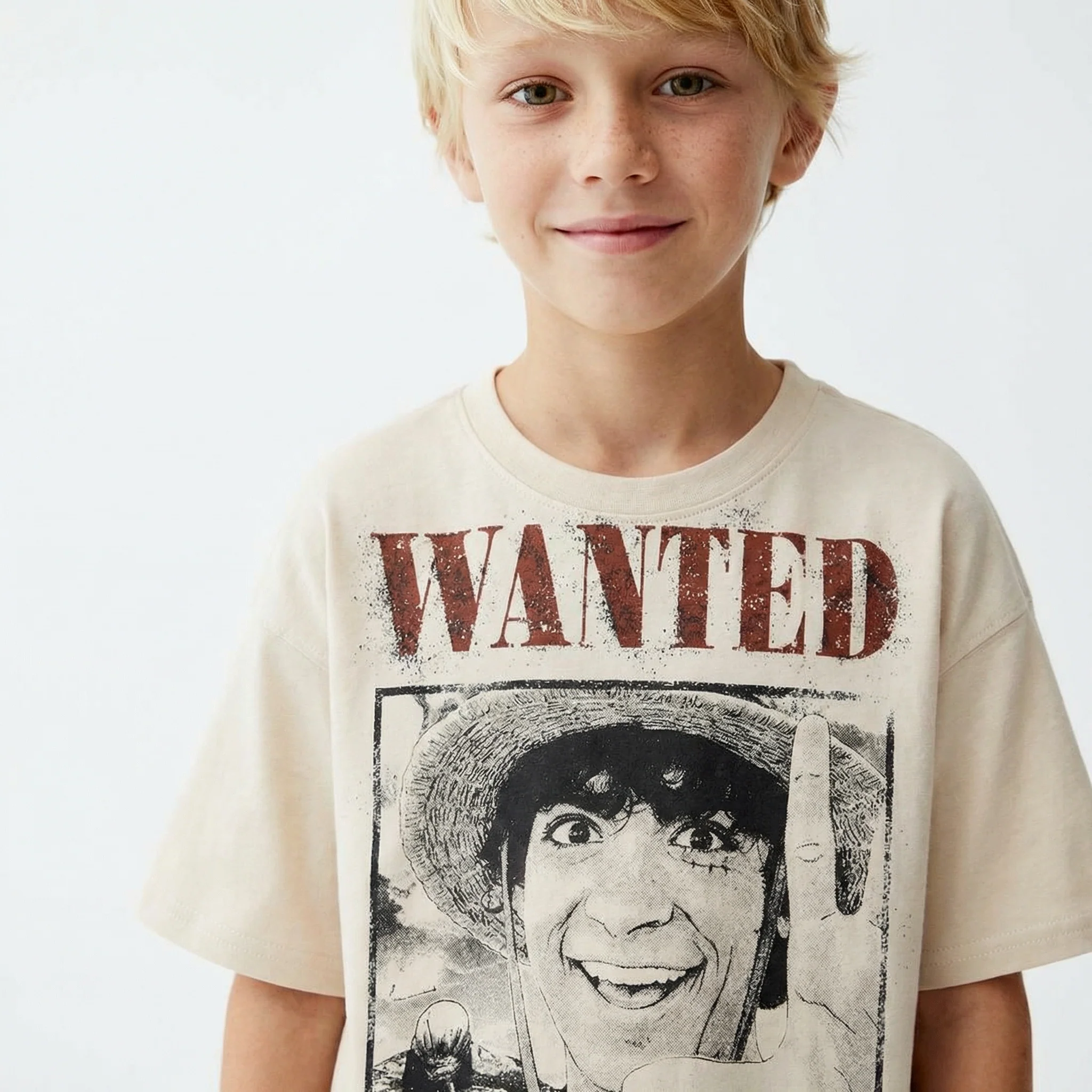 T-shirt One Piece per giovani fan - Beige - Image 3