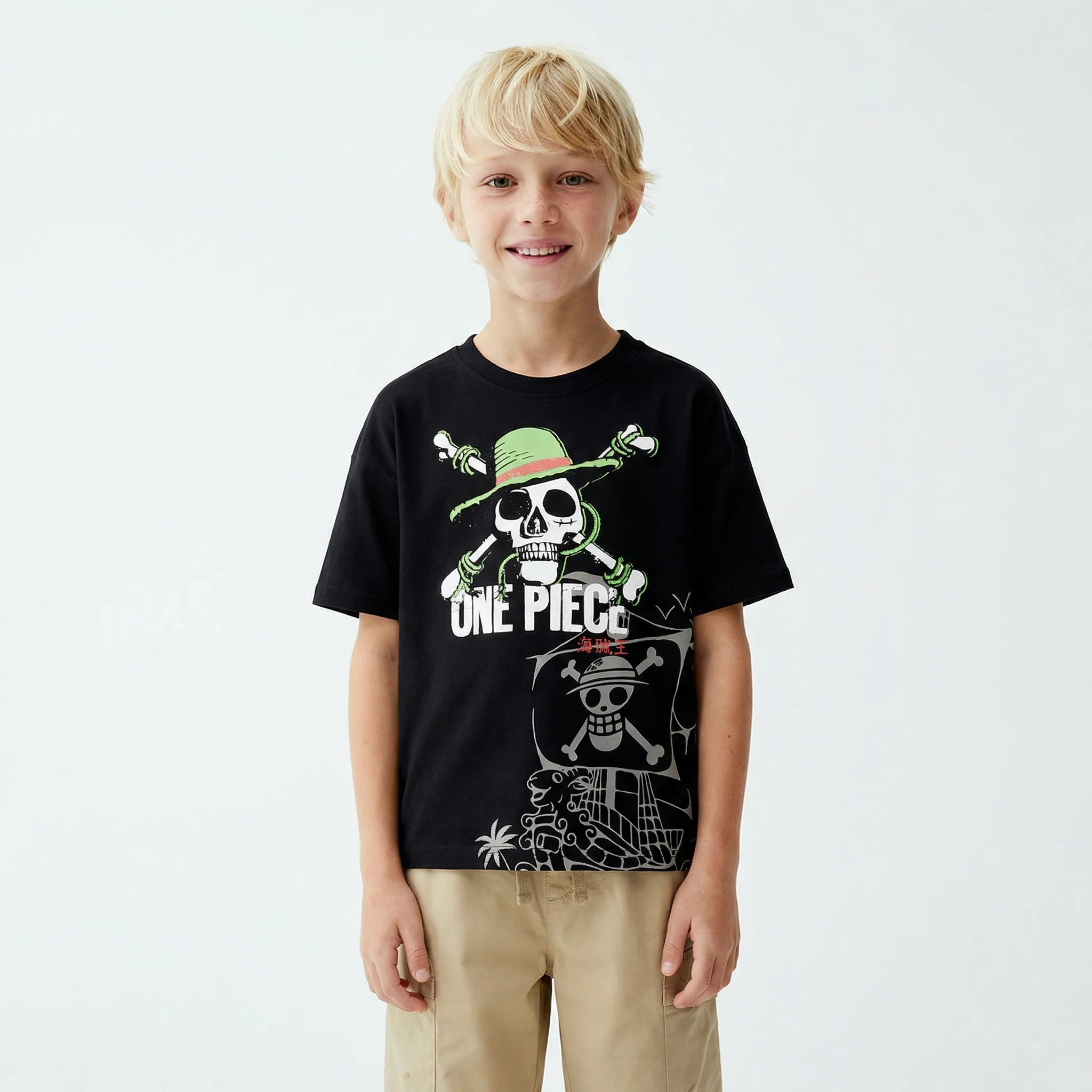 T-shirt One Piece per giovani fan - Nero - Image 3