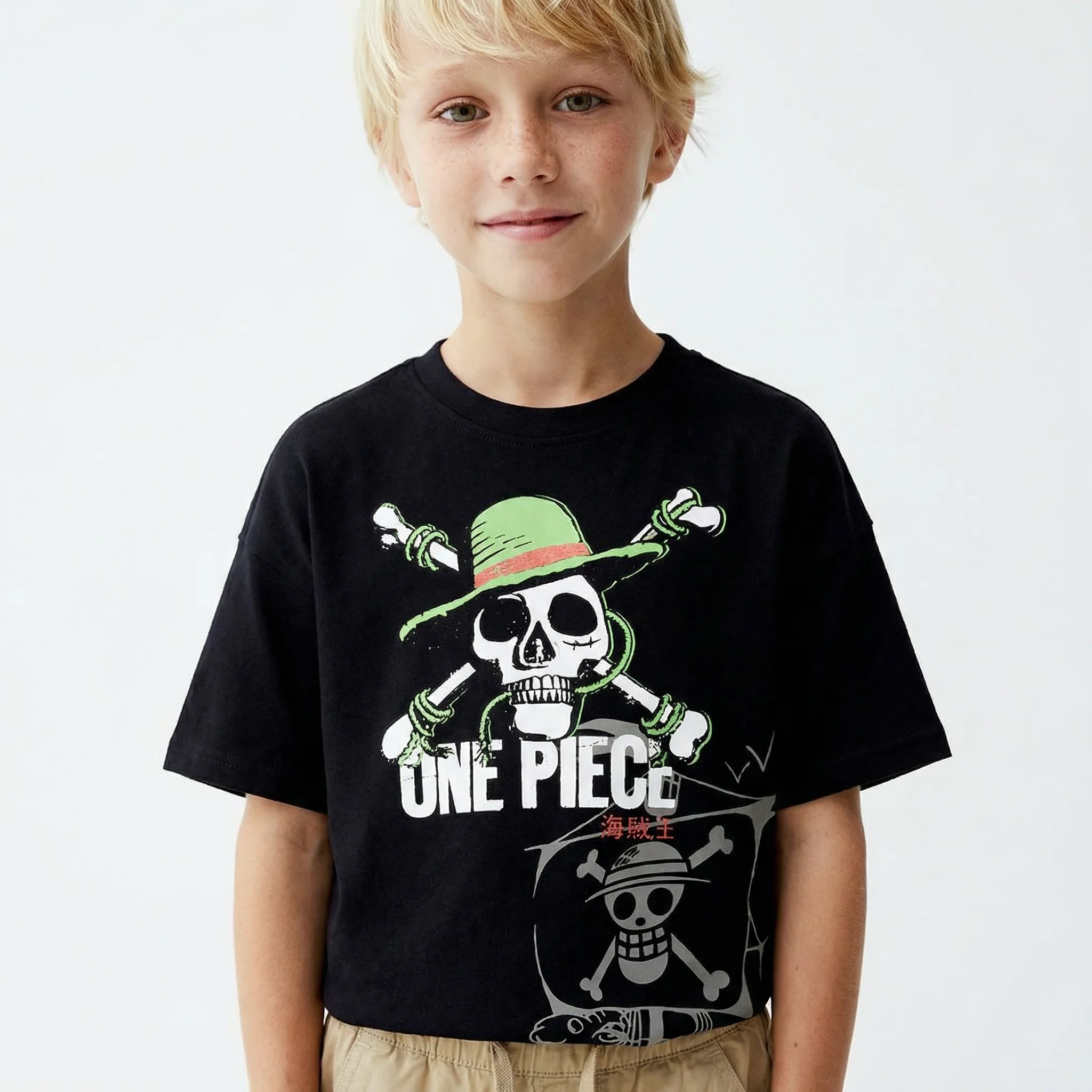 T-shirt One Piece per giovani fan - Nero - Image 4
