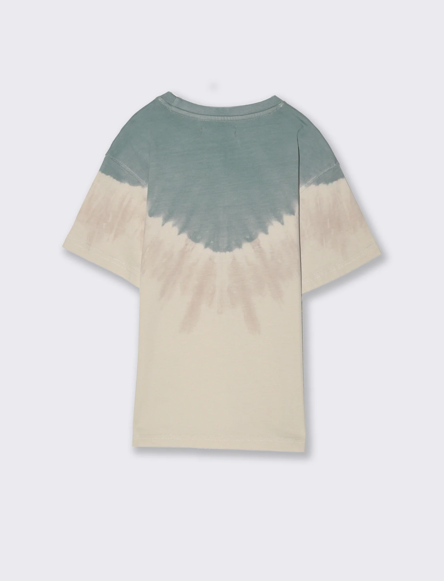 T-shirt over size da bambino - Beige - Image 3