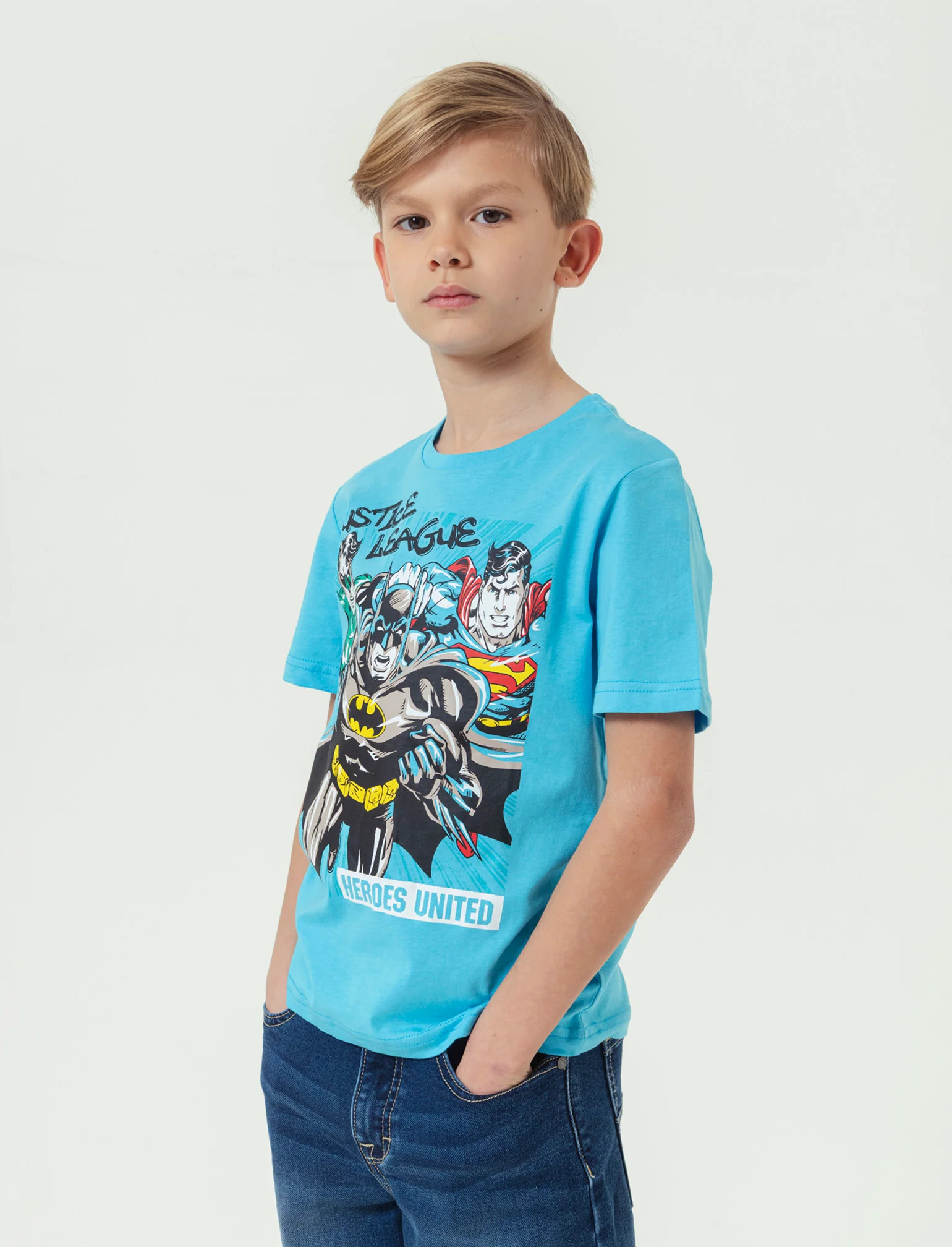 T-shirt personaggi DC Comics da bambino - Azzurro - Image 2