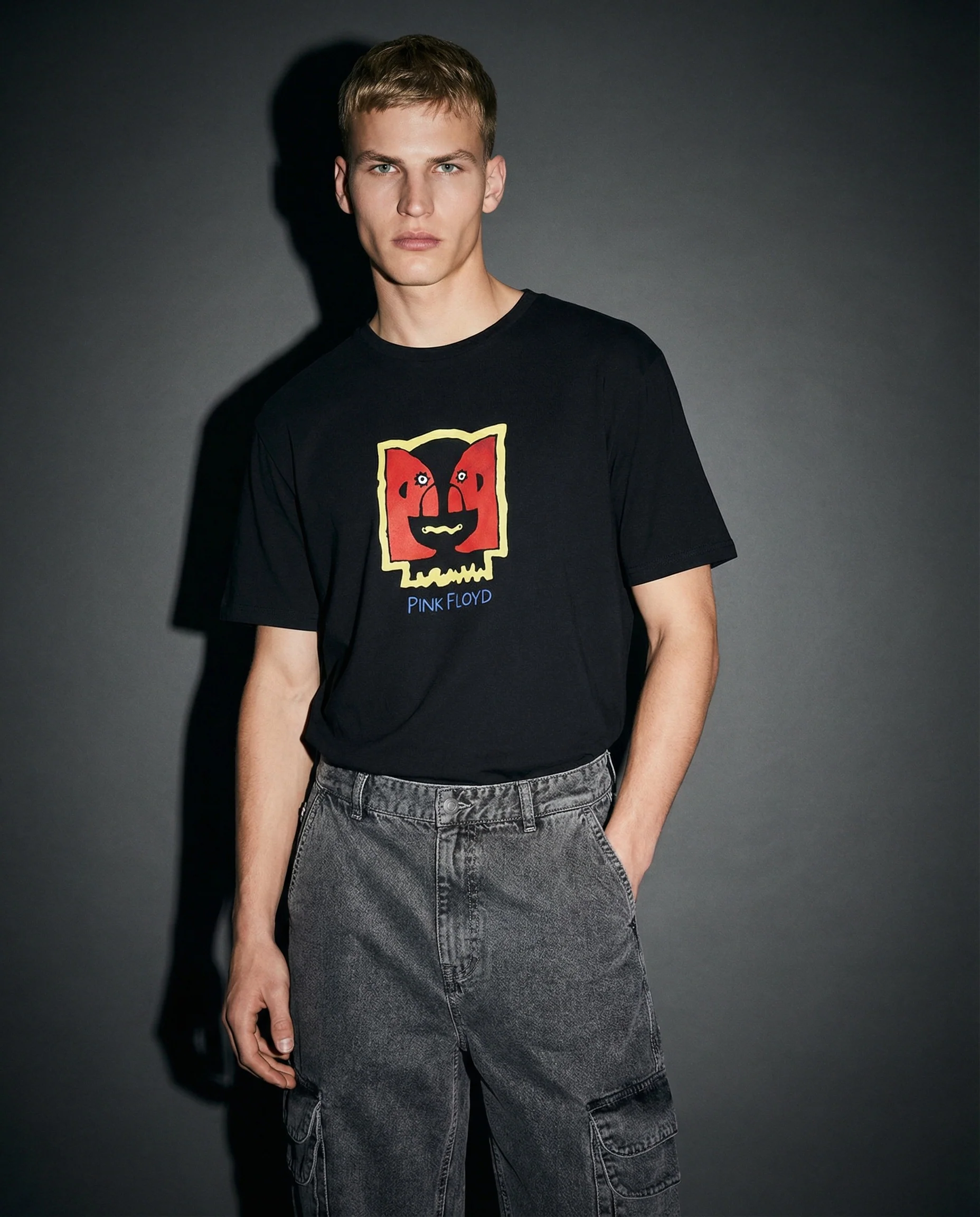 T-shirt Pink Floyd con stampa esclusiva - Nero