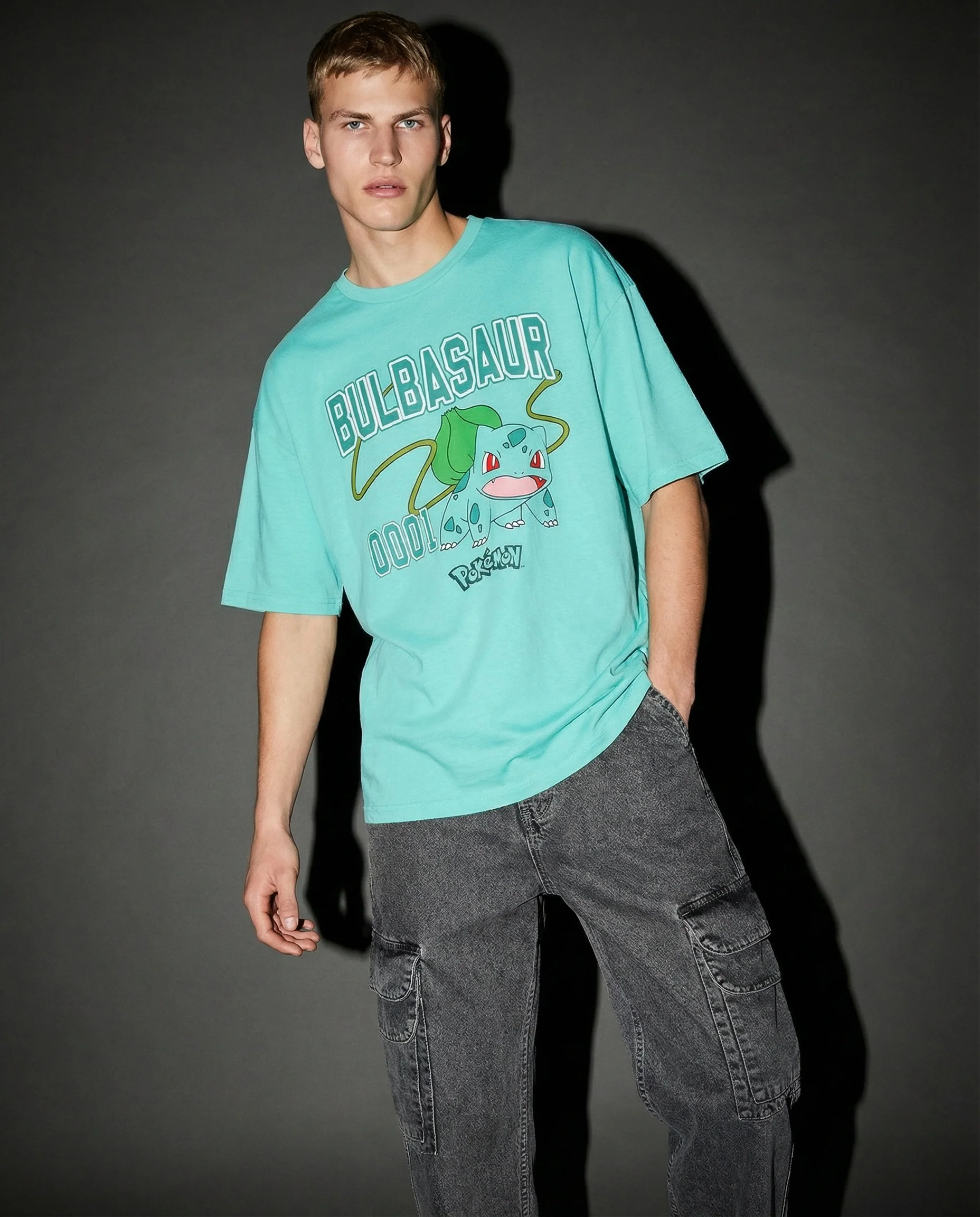 T-shirt Pokemon girocollo maniche corte - Verde