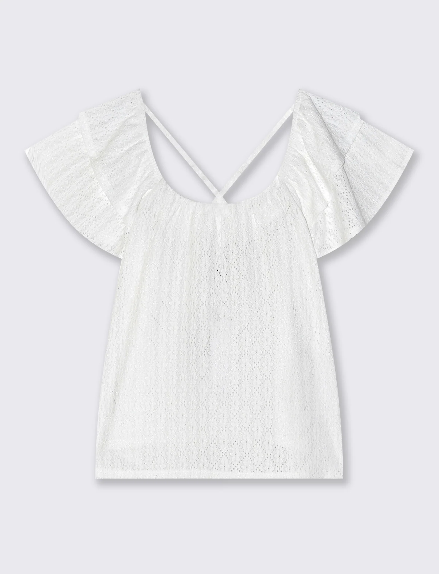 T-Shirt Raglan con Laccetti Retro - Bianco