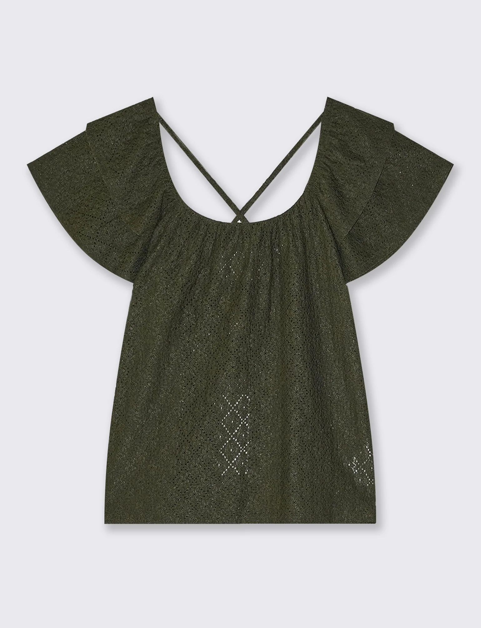 T-Shirt Raglan con Laccetti Retro - Kaky 1