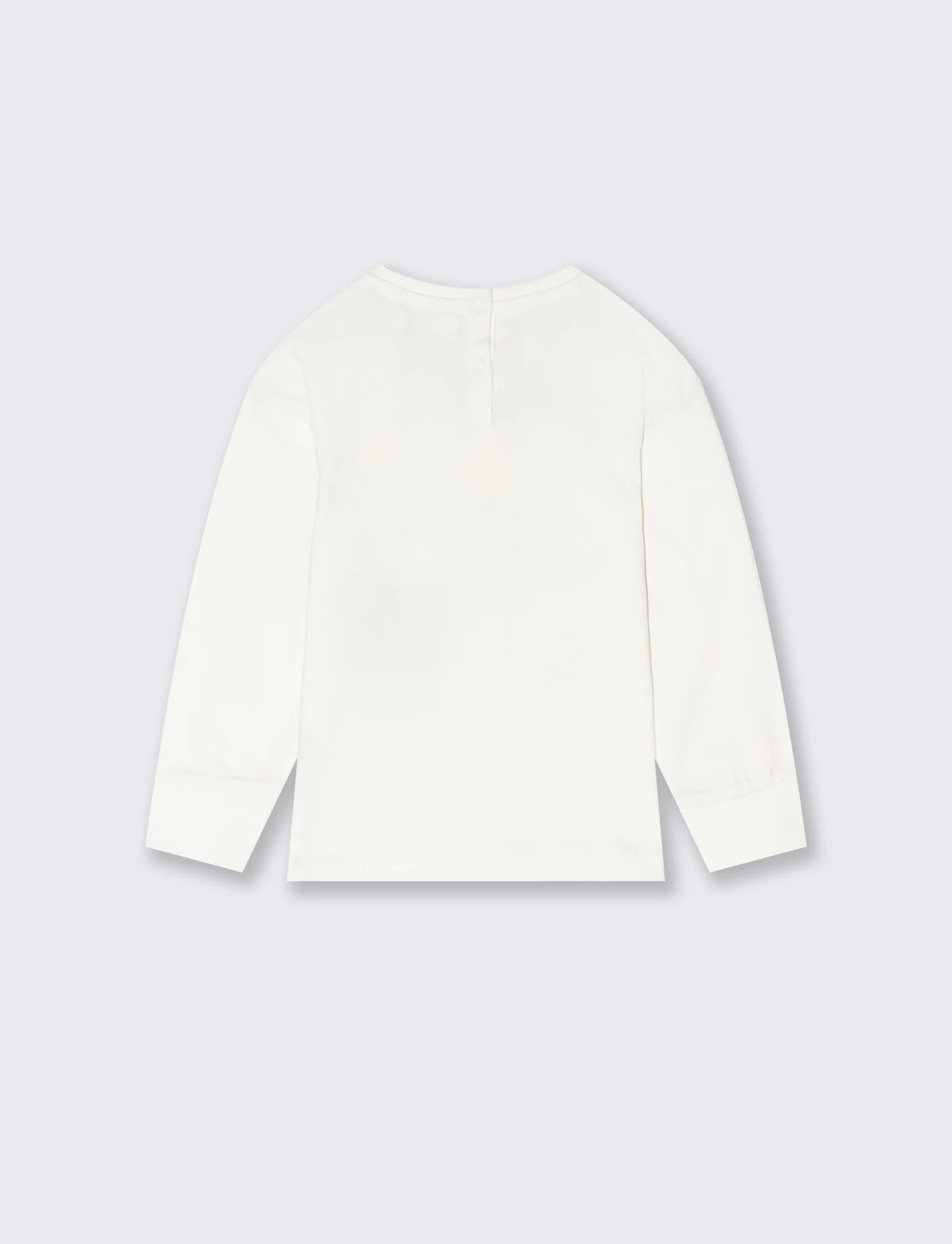 T shirt rigata con orsetto - Bianco latte - Image 2