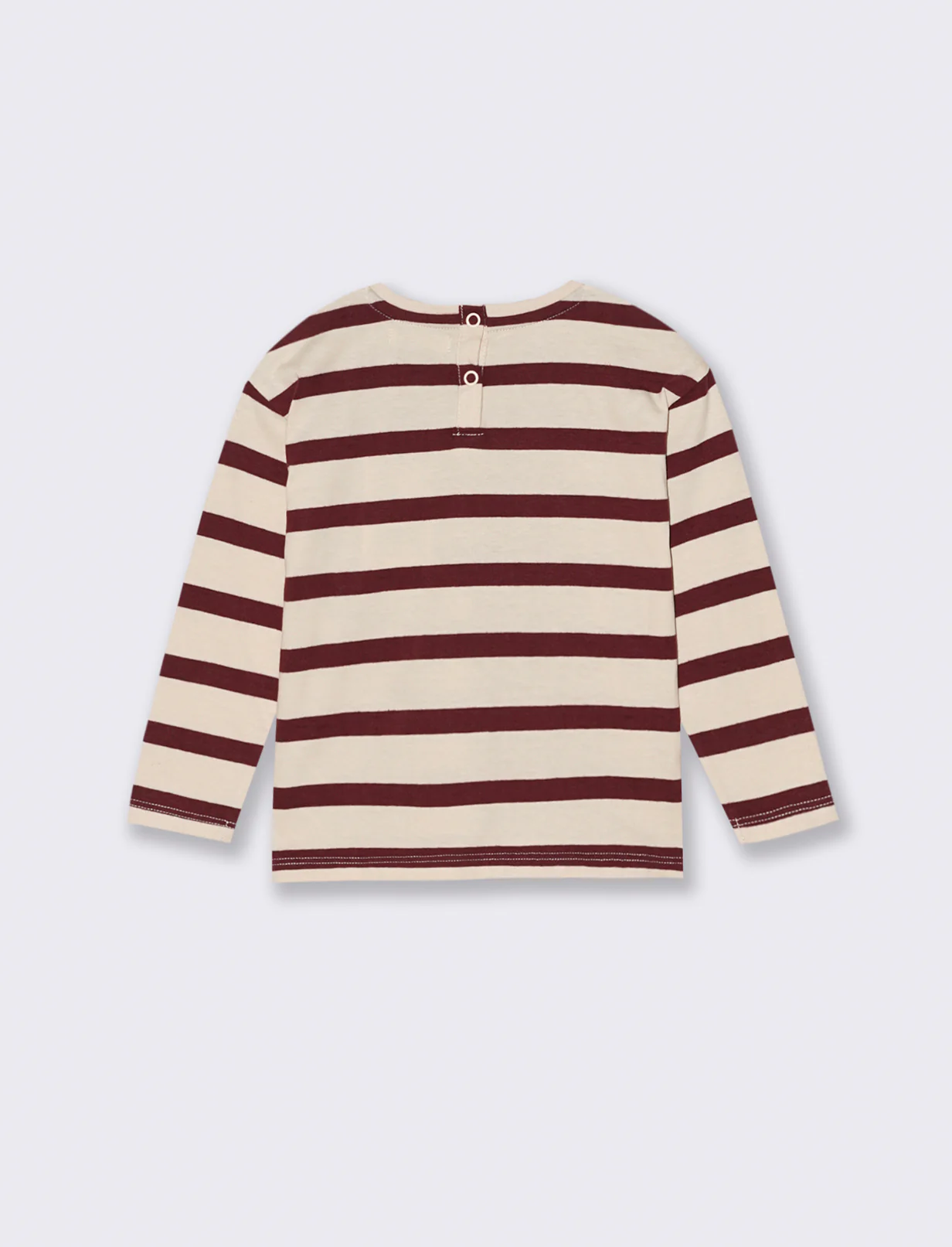 T shirt rigata con orsetto - Righe - Image 3