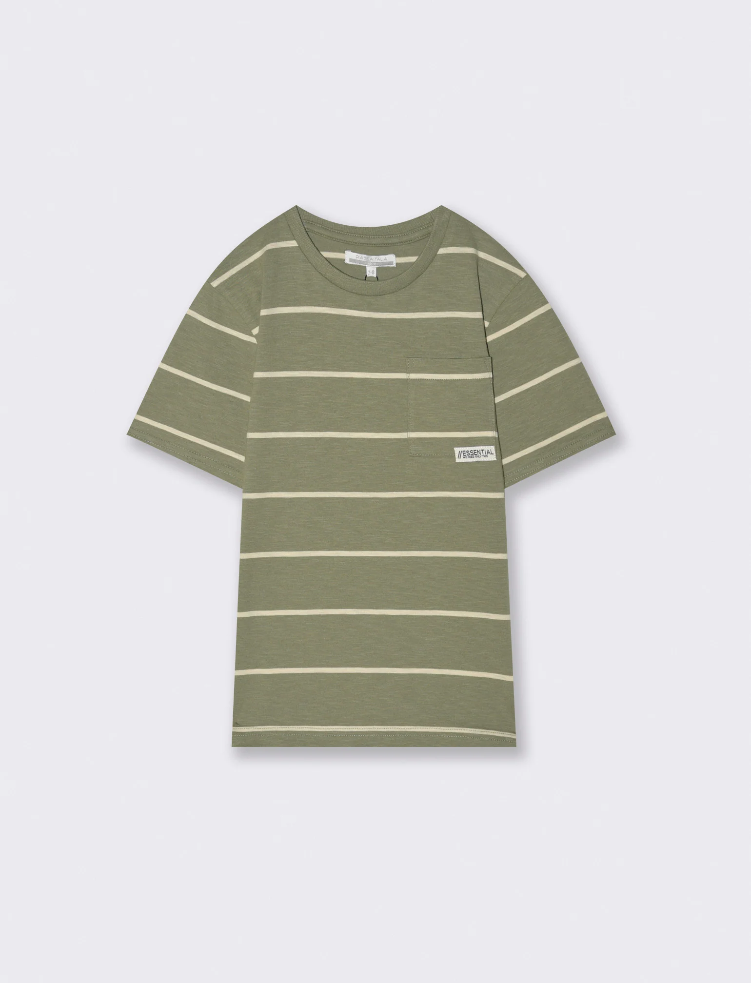 T-shirt rigato verde da bambino - Verde - Image 3