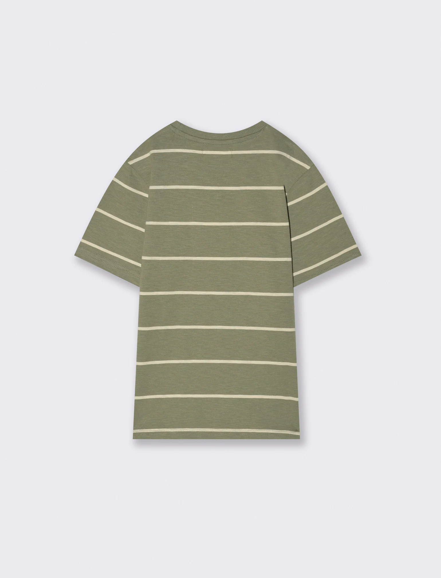 T-shirt rigato verde da bambino - Verde - Image 4