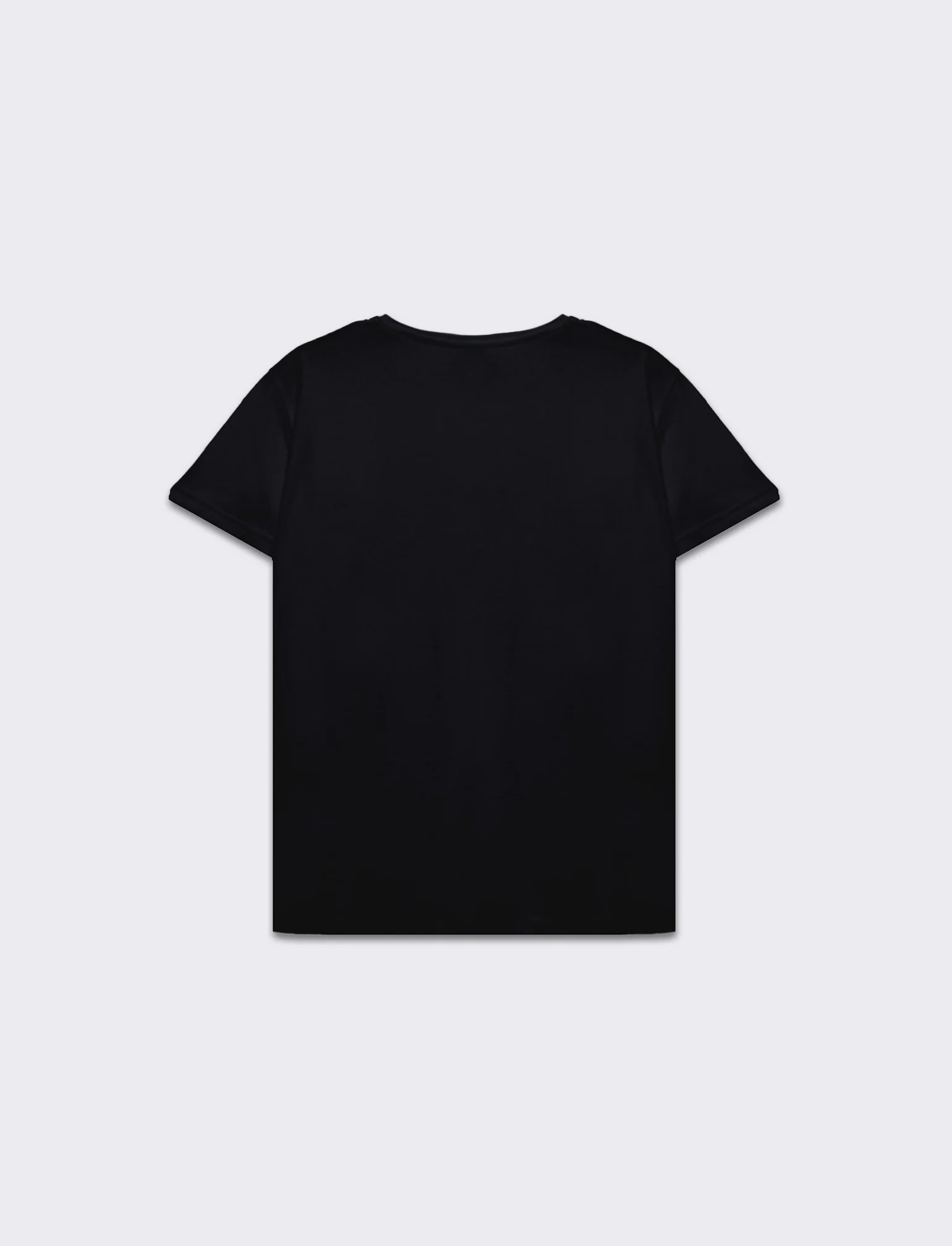 T-shirt scollo a v da donna - Nero - Image 2