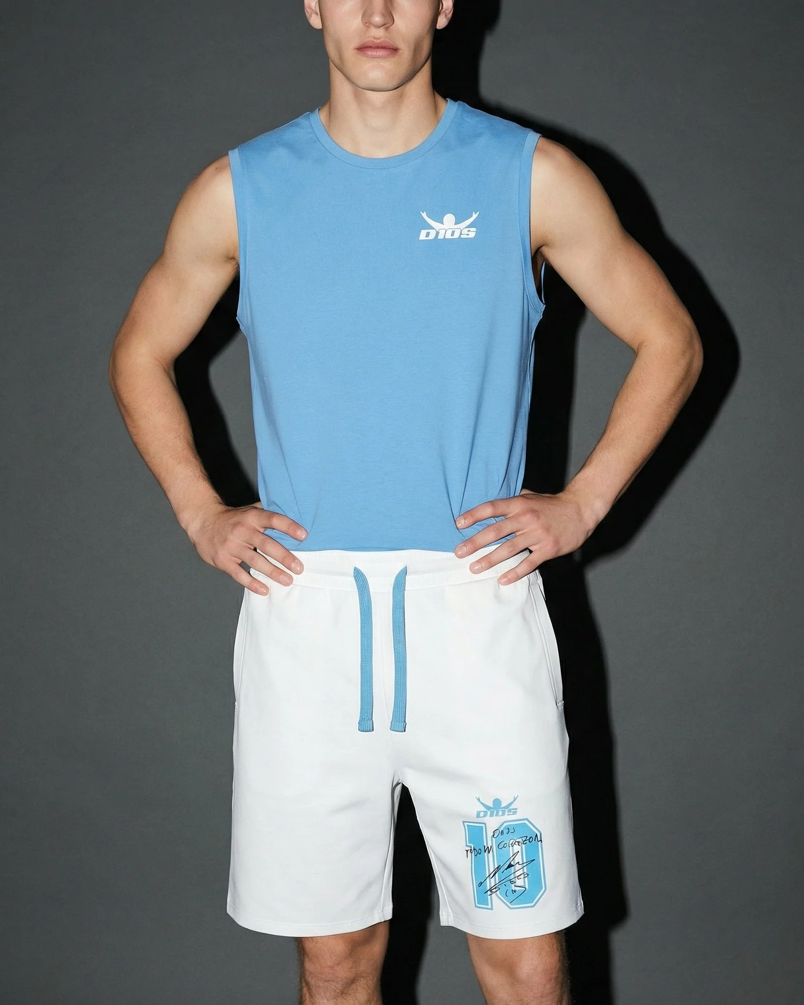 T-shirt senza maniche con stampa D10S - Bluette - Image 3