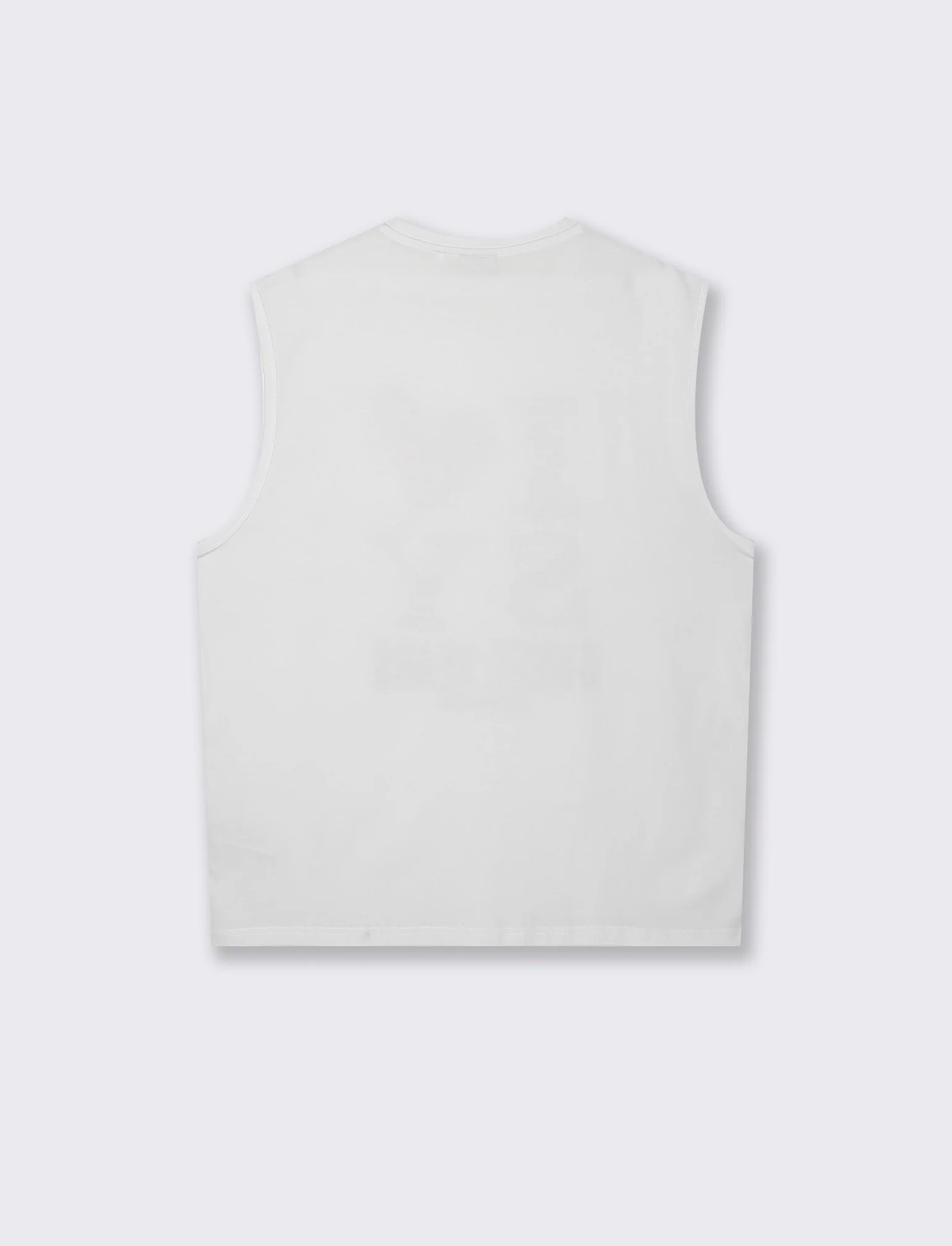 T-shirt senza maniche con stampa sweet years da uomo - Bianco - Image 3