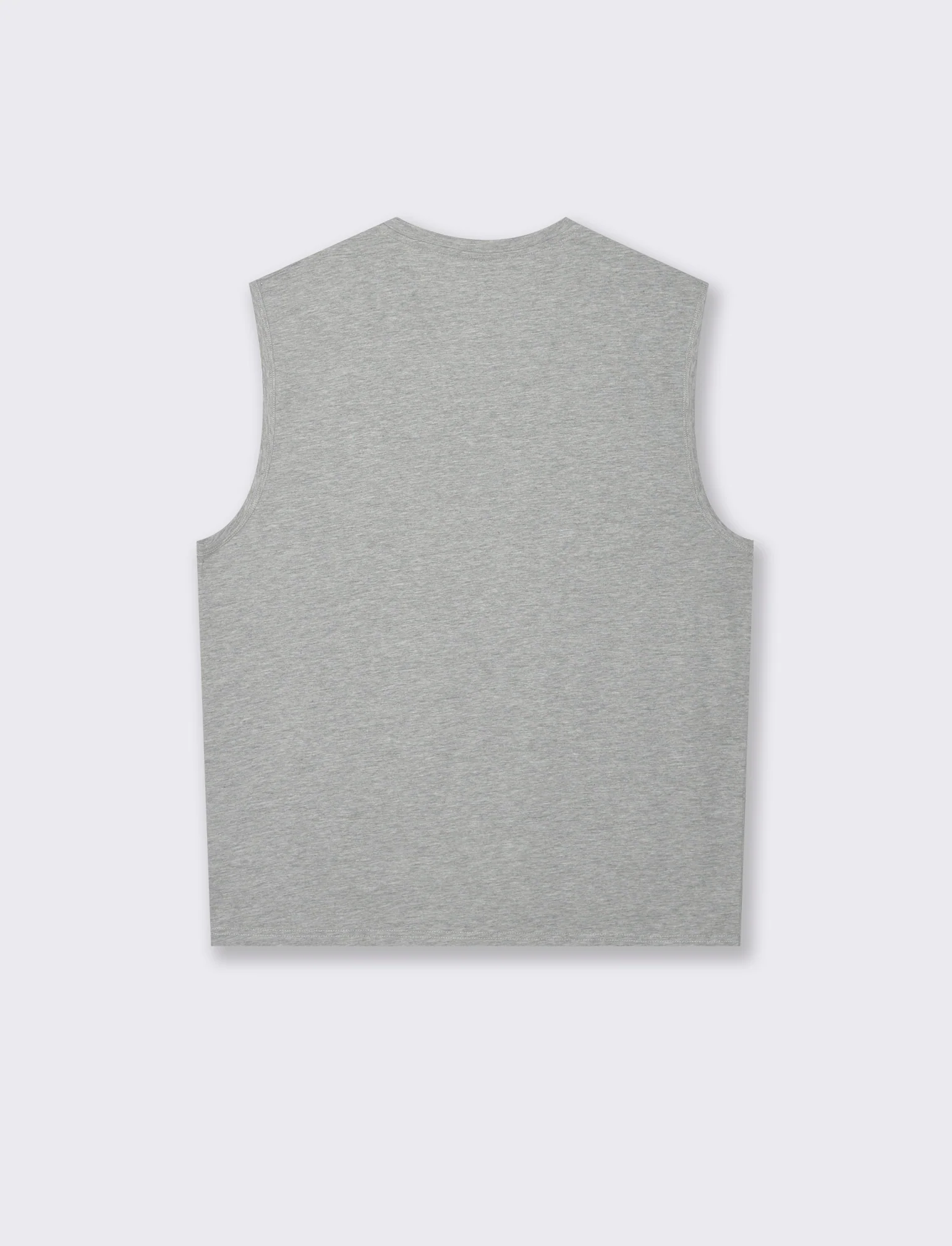 T-shirt senza maniche con stampa sweet years da uomo - Grigio mel. - Image 3