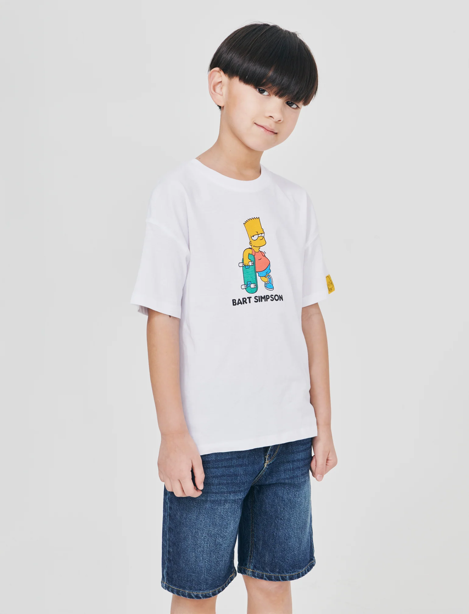 T-shirt Simpson in cotone per bambini - Bianco - Image 3