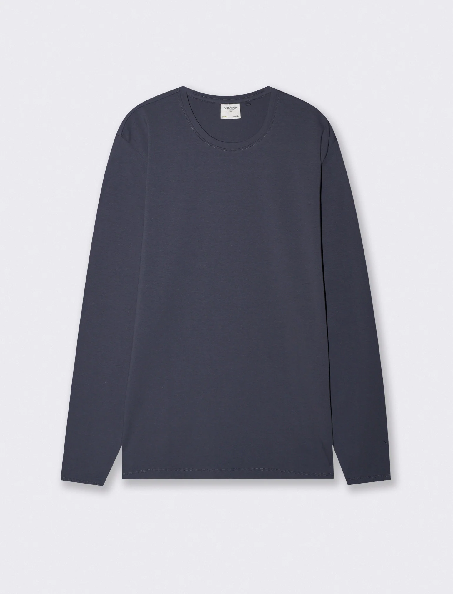 T-shirt slim fit maniche lunghe girocollo - Avion