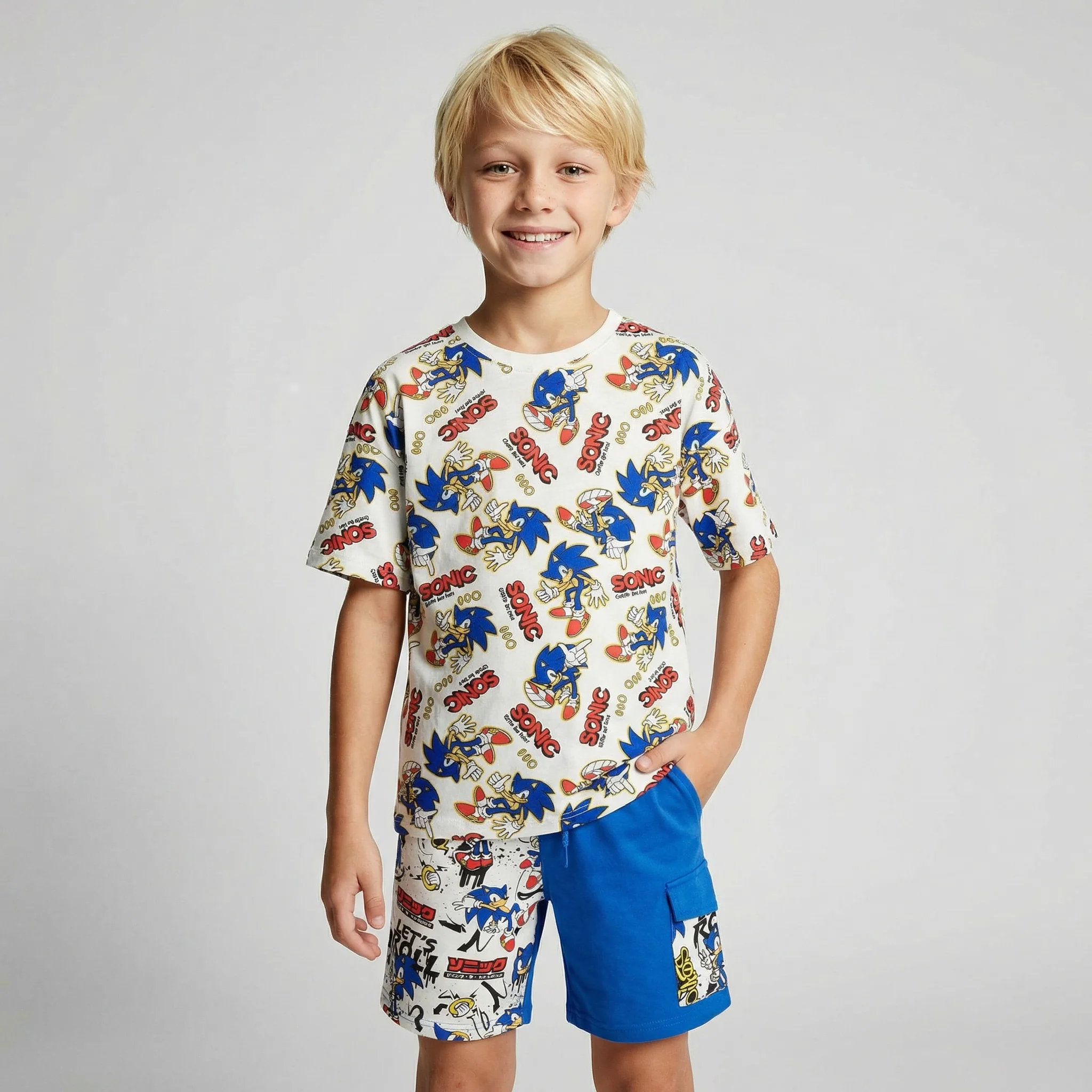 T-shirt Sonic: divertimento per bambini - Fantasia - Image 3