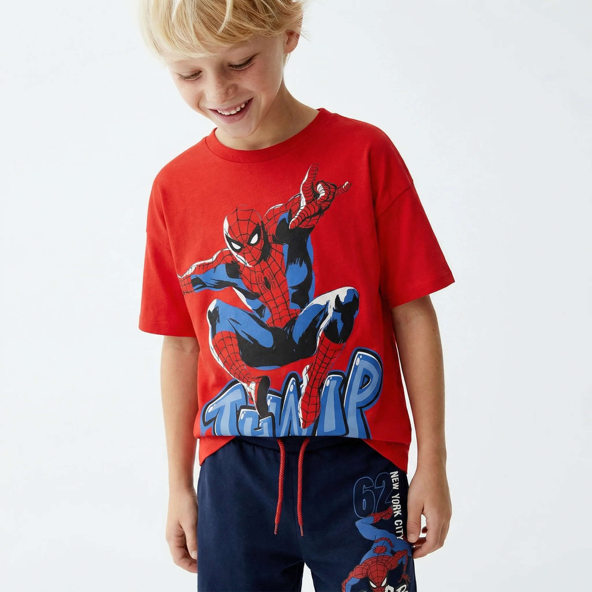 T-shirt Spider Man per giovani fan Marvel - Rosso
