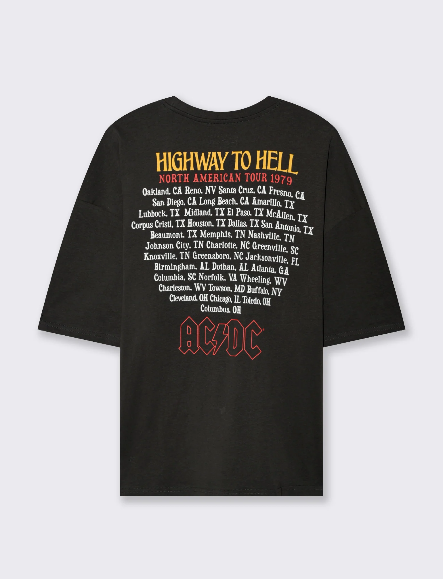 T-SHIRT STAMPA AC DC - Grigio - Image 2