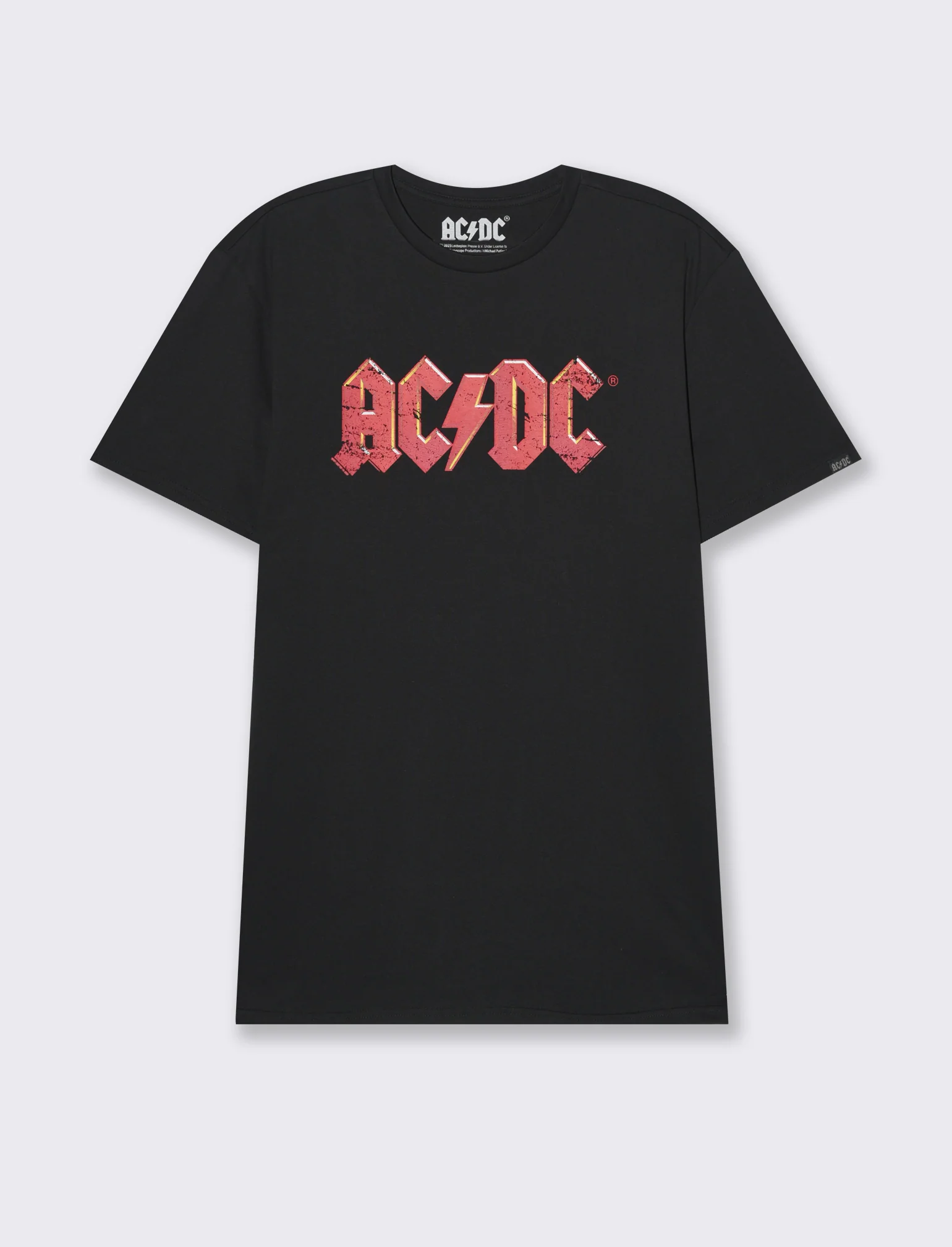 T-shirt stampa acdc da uomo - Nero - Image 4