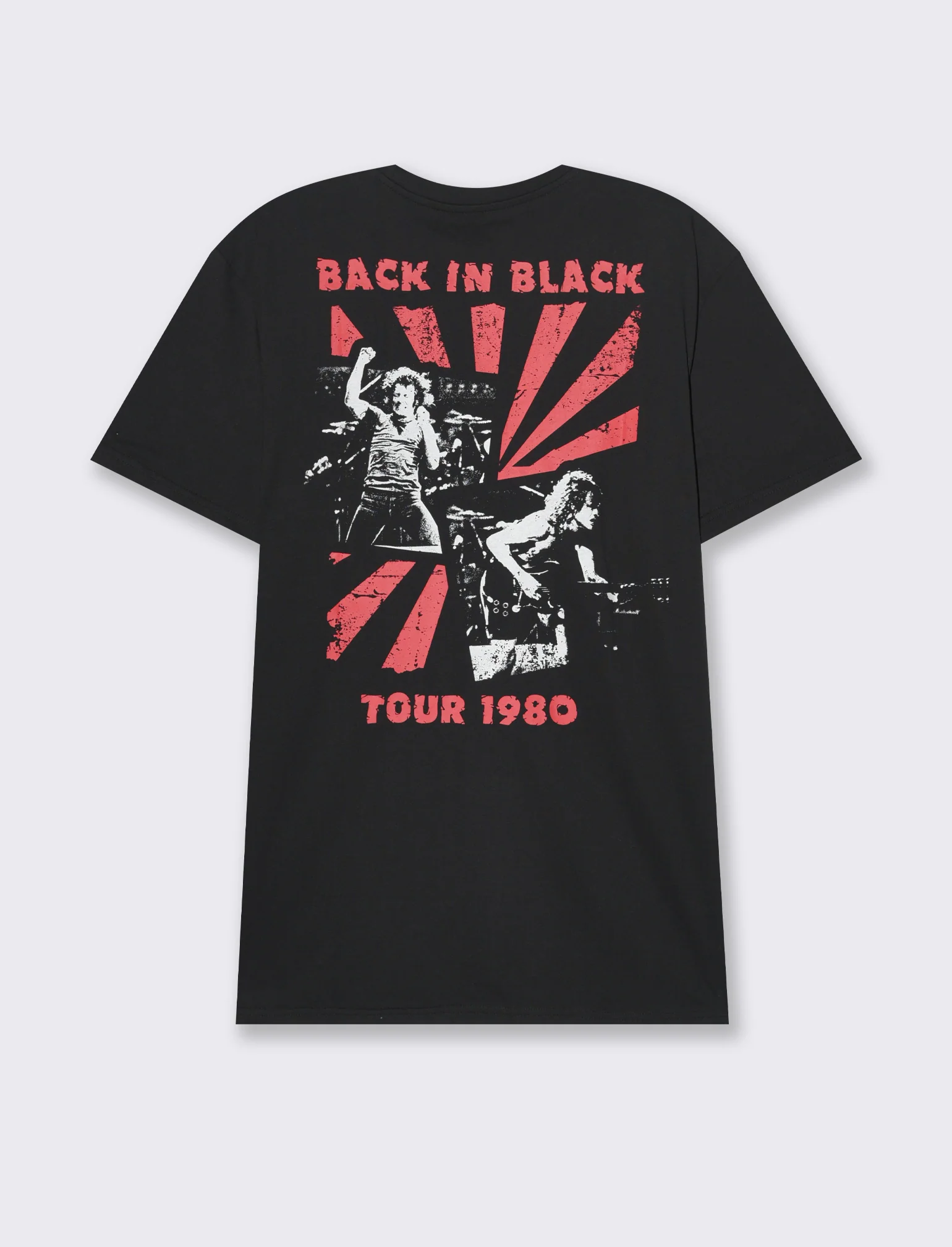 T-shirt stampa acdc da uomo - Nero - Image 5