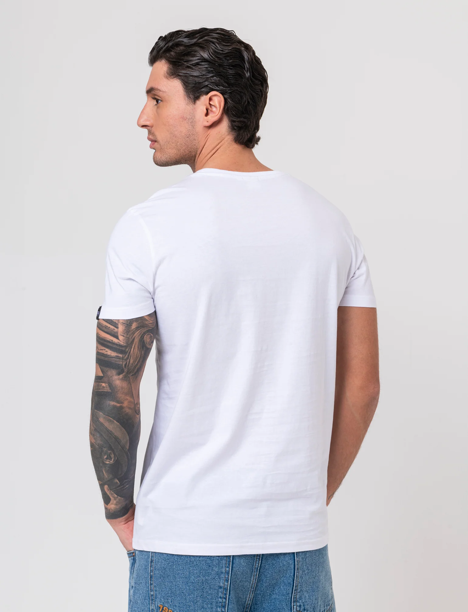 T-shirt stampa doraemon da uomo - Bianco - Image 2